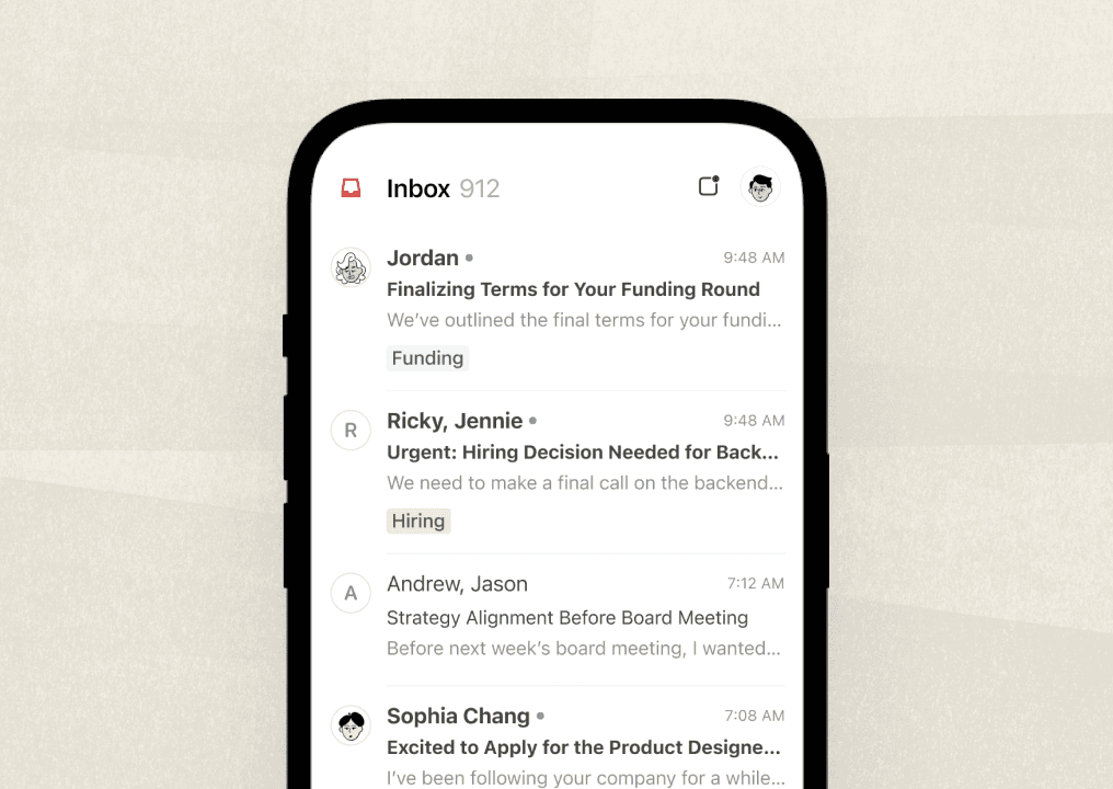 Notion Ios Screen Notion Mail