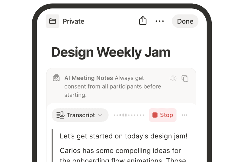 AI Meeting Notes in Notion | Capture, Transcribe, and Turn Ideas Into ...