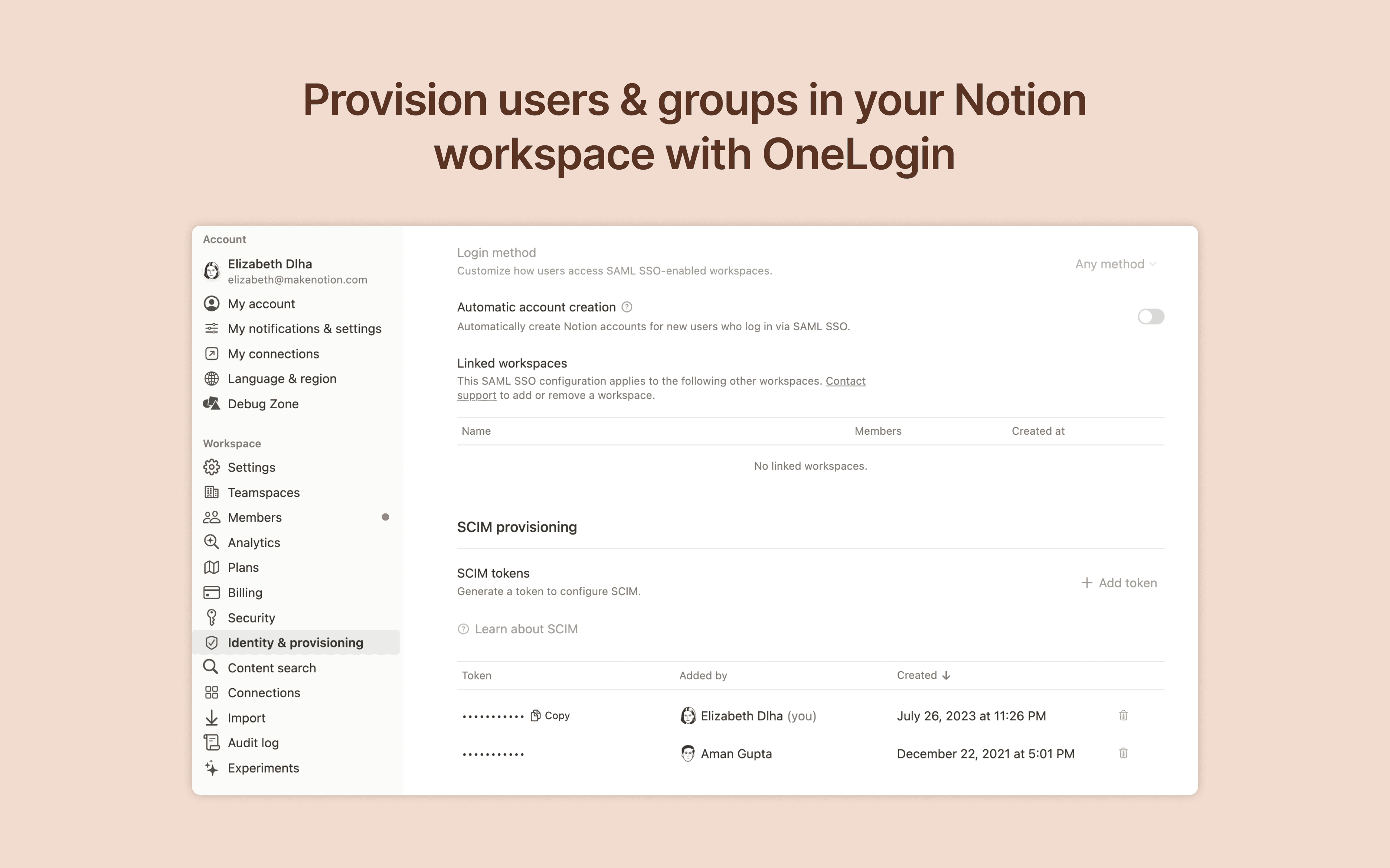 OneLogin Integrations | Connect Your Apps with Notion