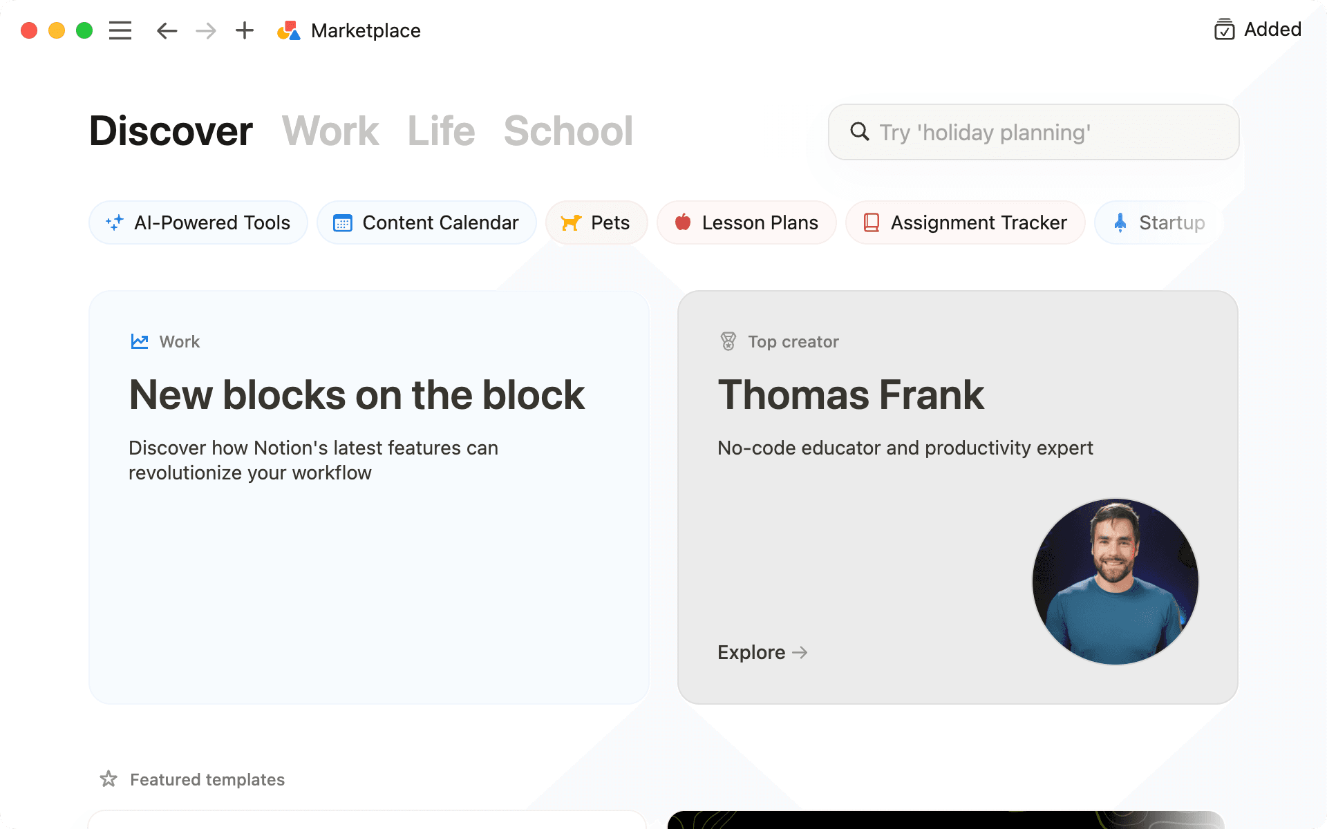 Getting started as a template creator on Marketplace