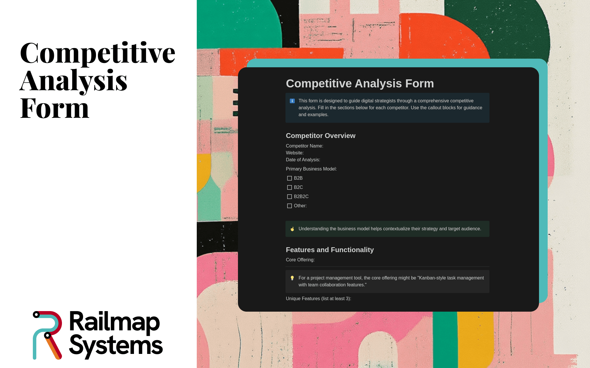 Competitive Analysis Form Template | Notion Marketplace