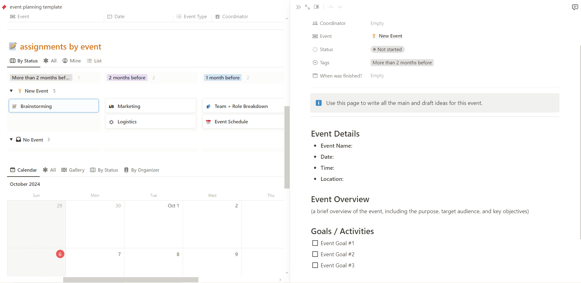 Community Event Planning Template by Art Pocket SJ | Notion Marketplace