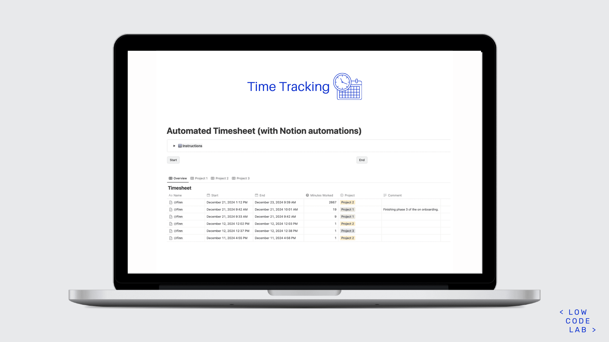 Automated Timesheet Template | Notion Marketplace