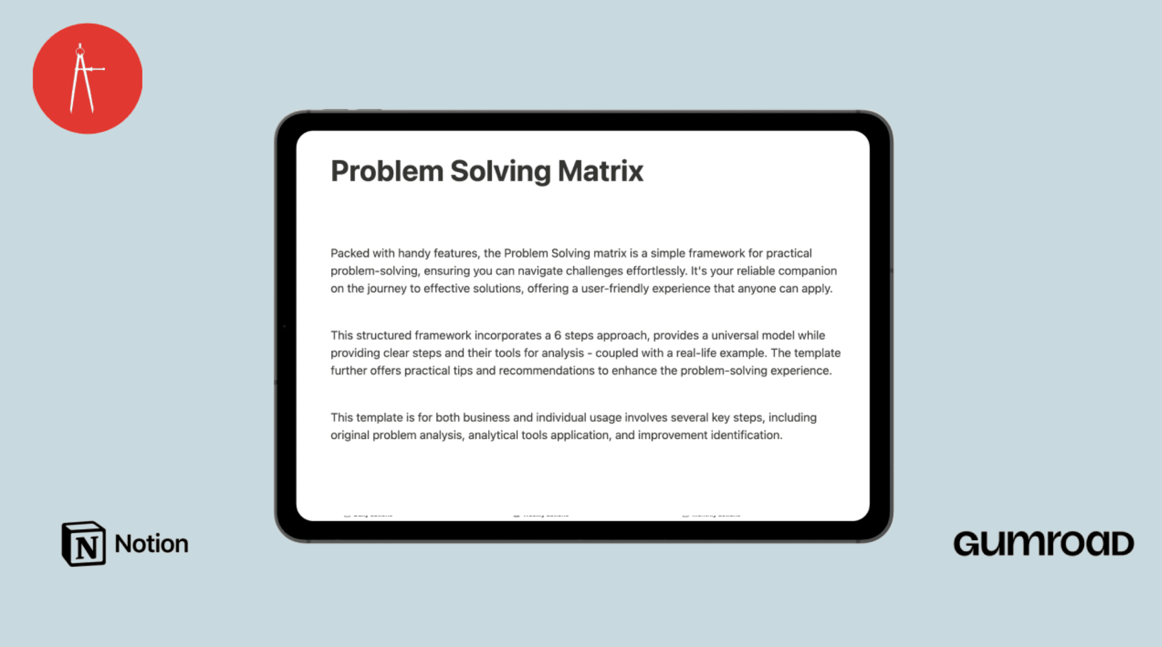 Problem Solving Matrix Template | Notion Marketplace