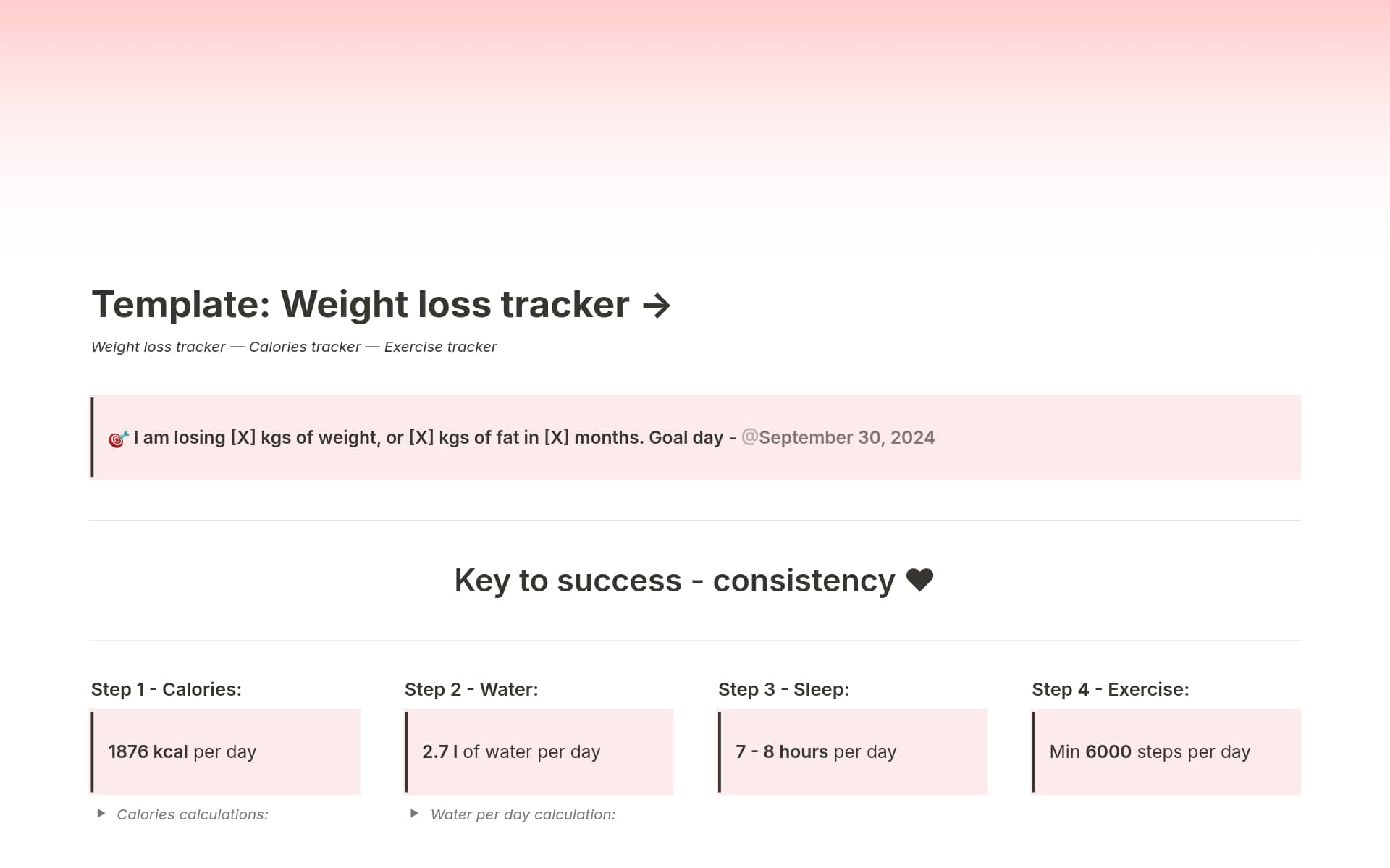 Weight Loss Tracker Template Notion Marketplace weight-loss-tracker-template-notion-marketplace