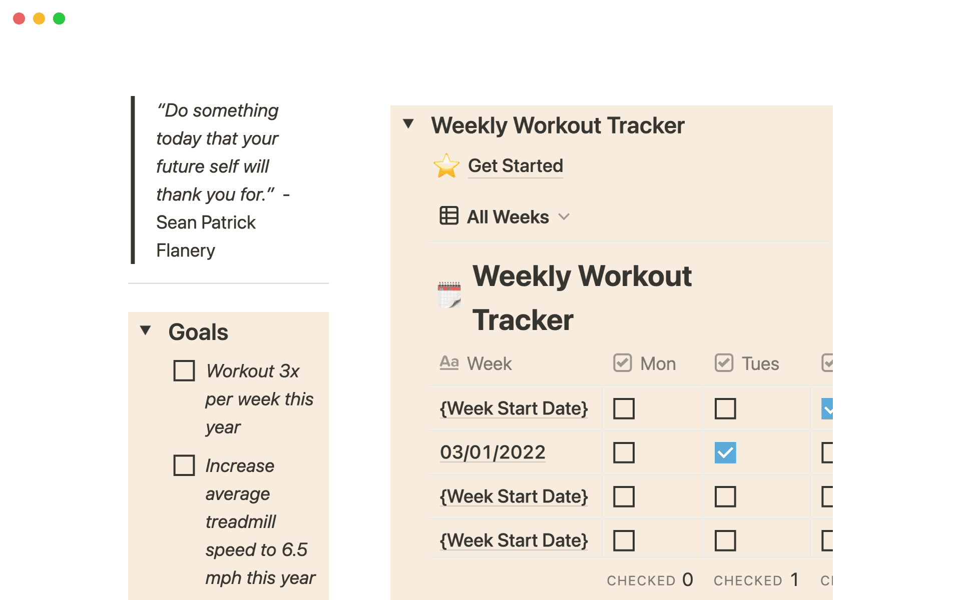 Workoutm Panel Workout dashboard Template | Notion Marketplace