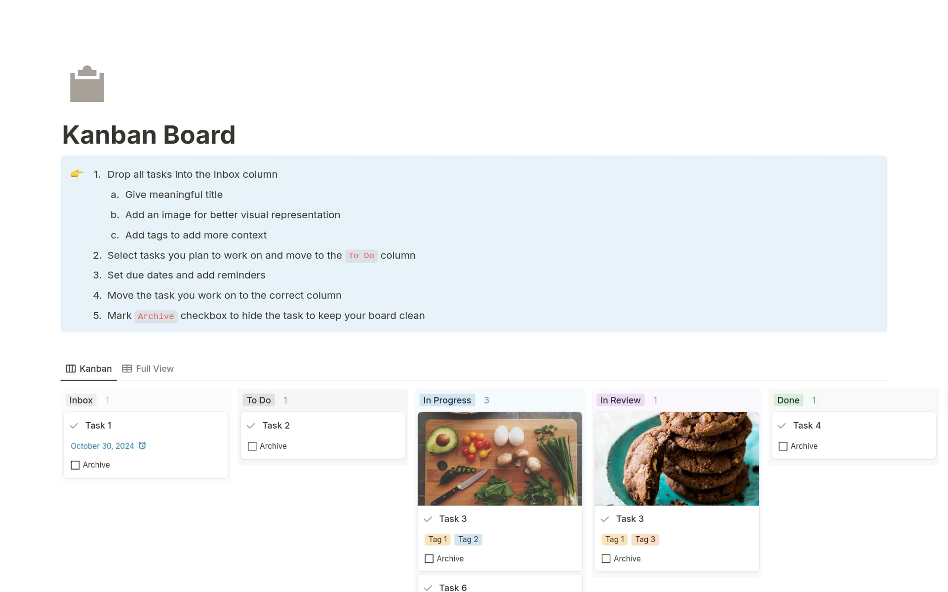 Kanban Board Template Notion Marketplace