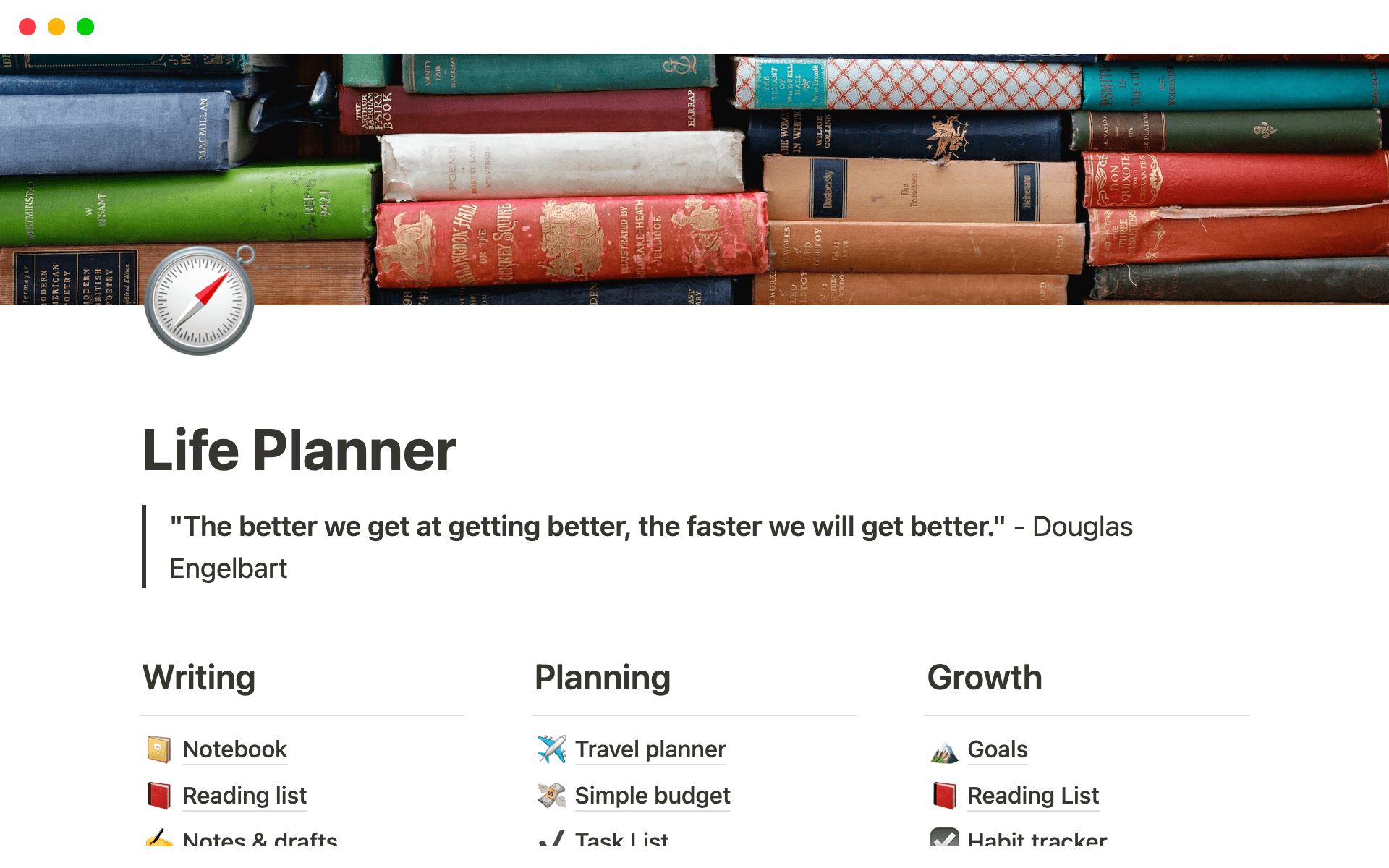 Life Planner Notion Template Template Notion Marketplace