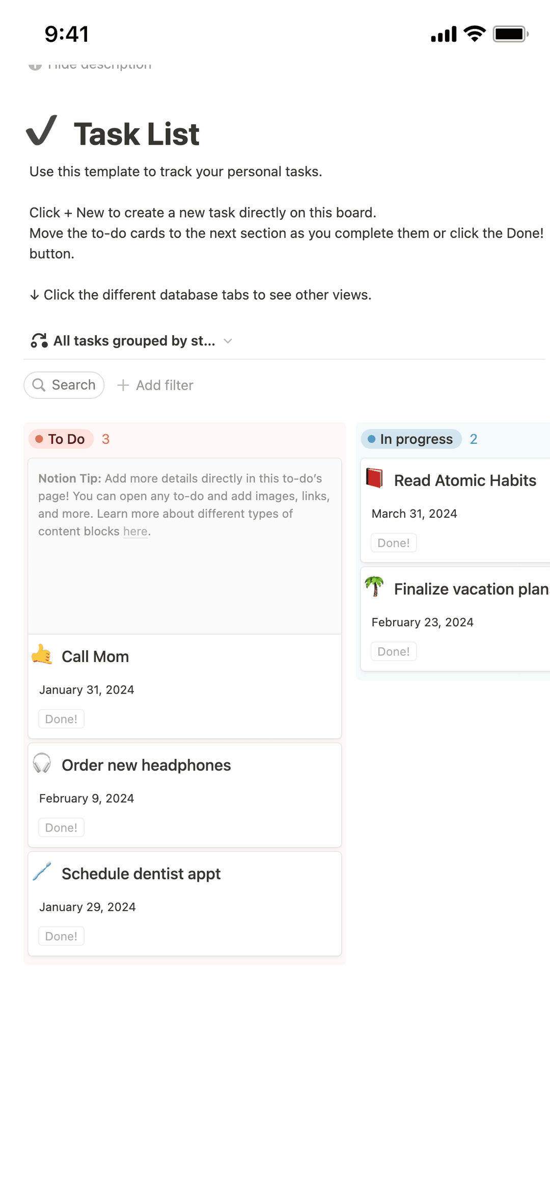 Create and Manage Your To-Do List with Notion