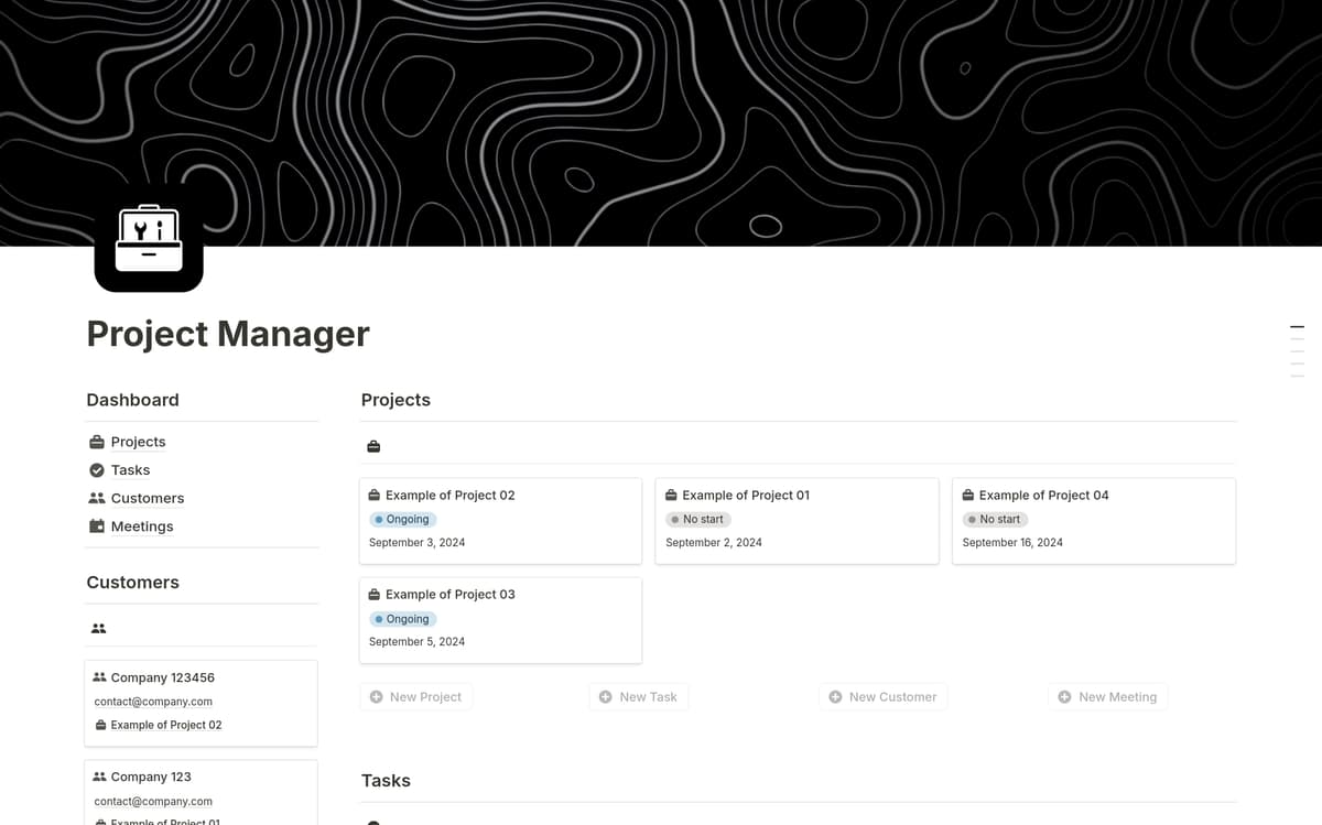 Project Manager Template Notion Marketplace