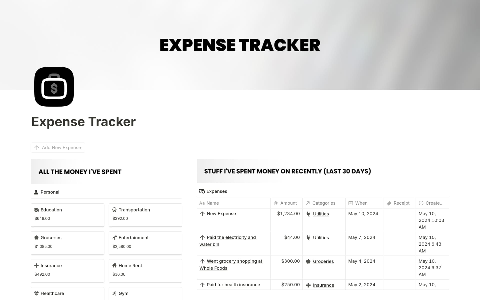 Ultimate Expense Tracker Template Notion Marketplace