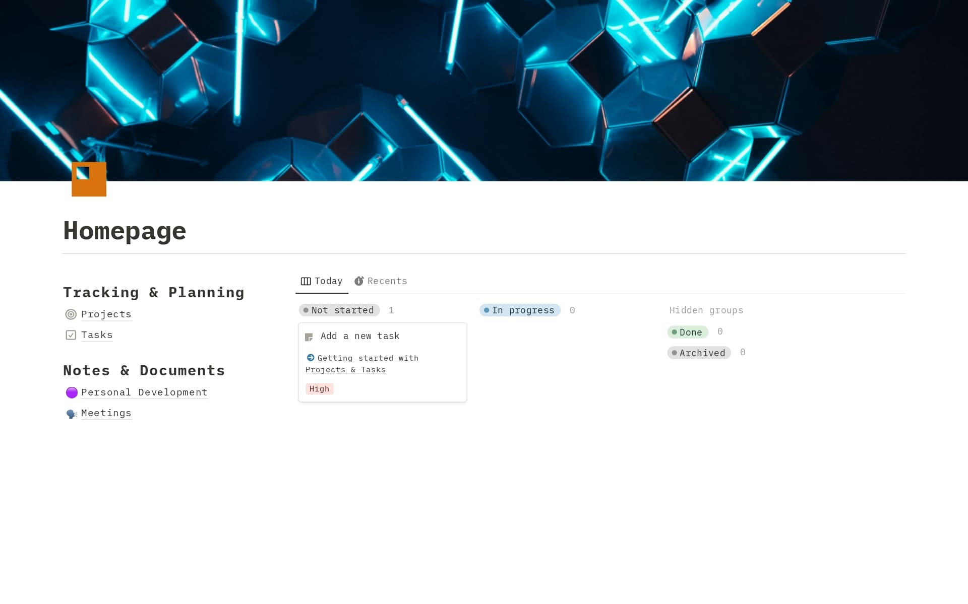 Homepage Template Notion Marketplace