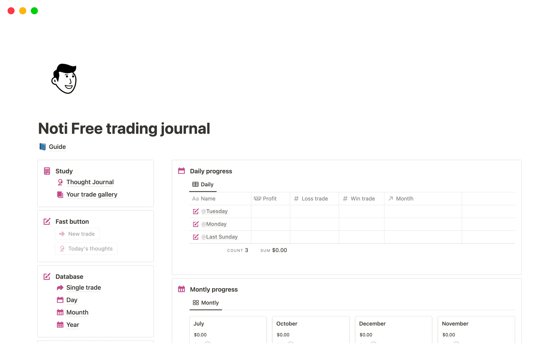Notion Template Marketplace — Collections