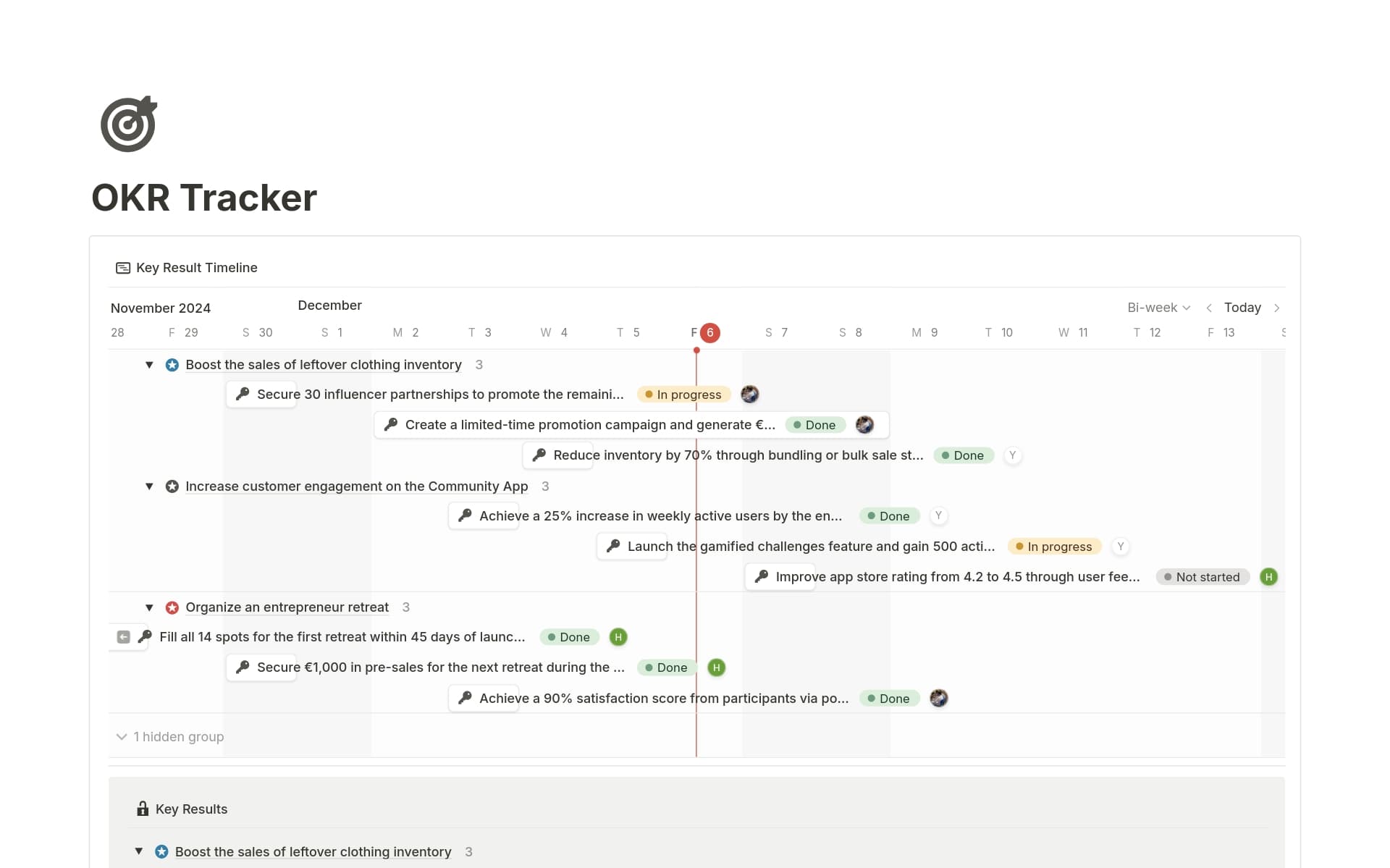 OKR Tracker for teams Template Notion Marketplace
