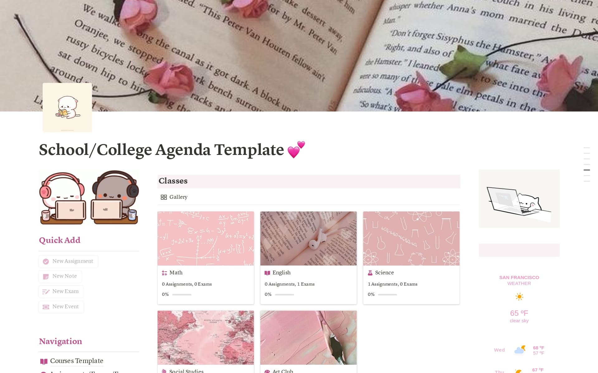 Student Planner Template By RBF Notion Marketplace student-planner-template-by-rbf-notion-marketplace