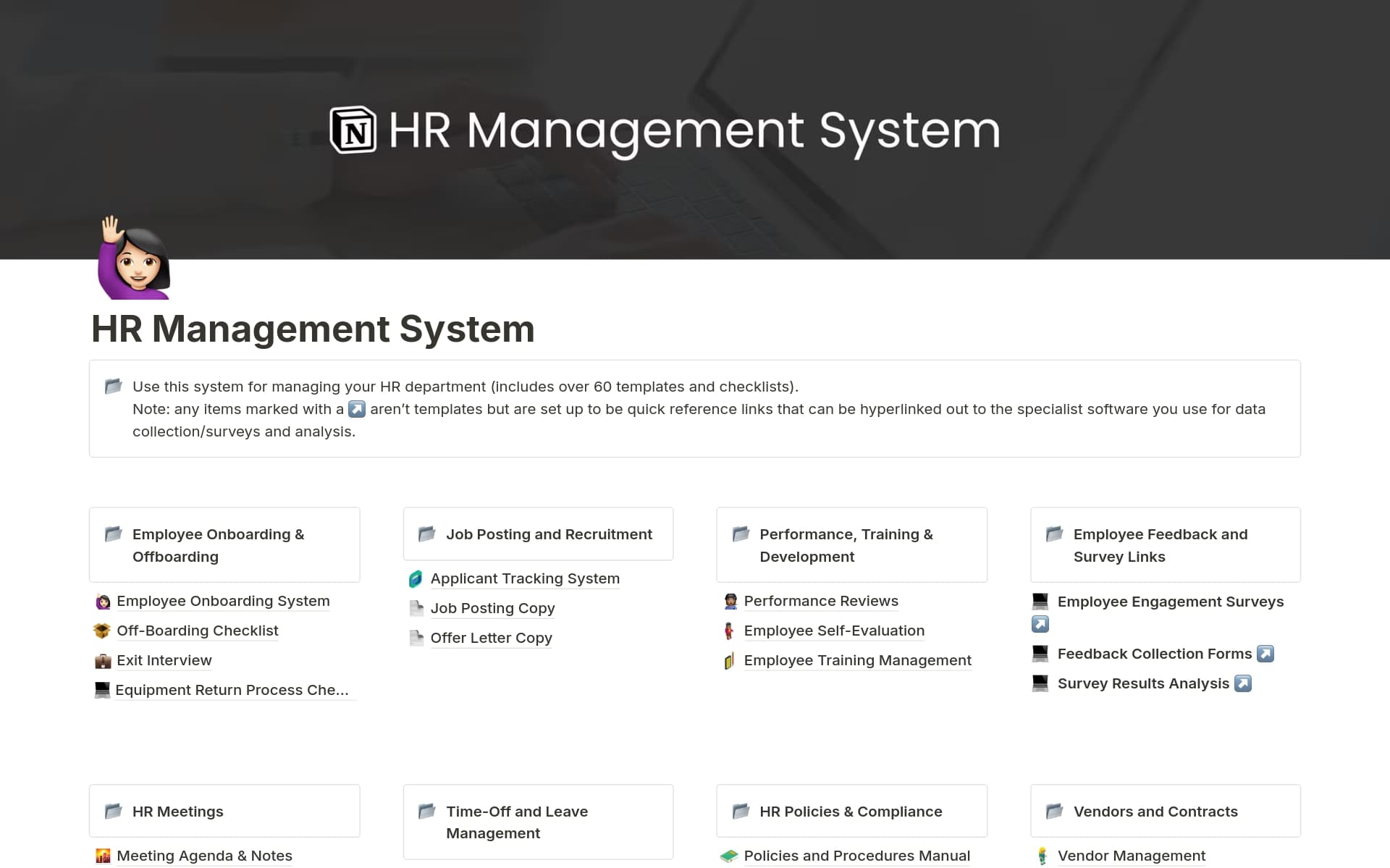 HR Management System Template by Template Road | Notion Marketplace