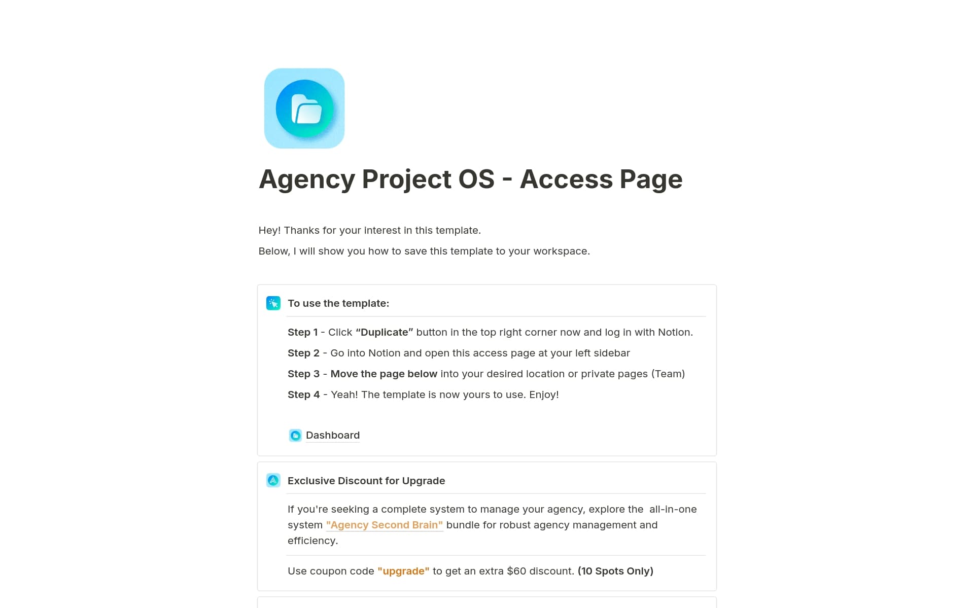 Agency Project OS Template by Glitch | Notion Marketplace
