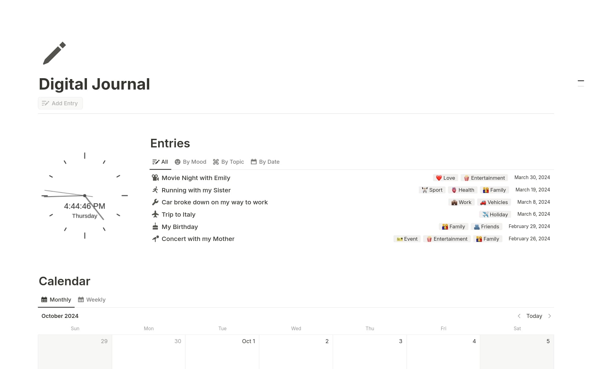 Top Free Journaling Templates Notion Template Marketplace