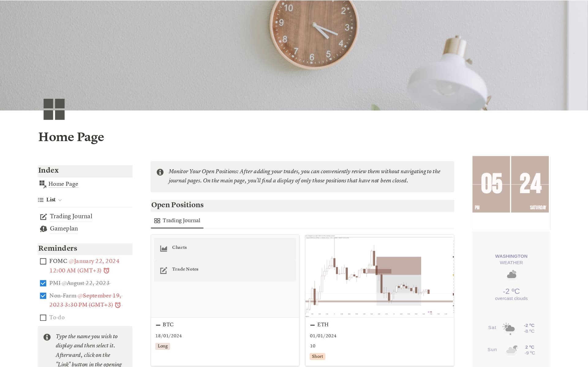 Top Free Trading Journal Templates | Notion Template Marketplace