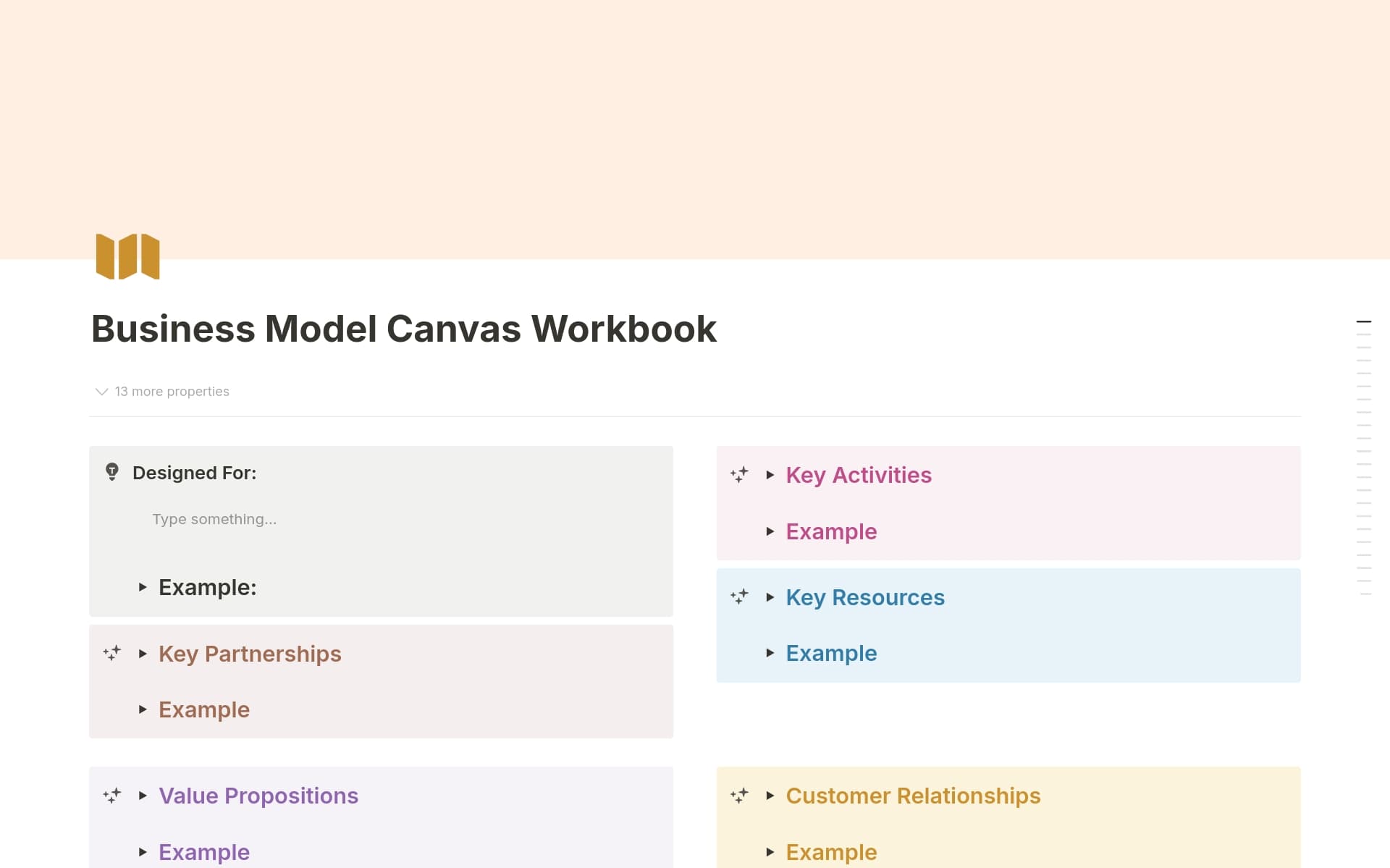 Business Model Canvas Framework Template by Recall It All | Notion ...