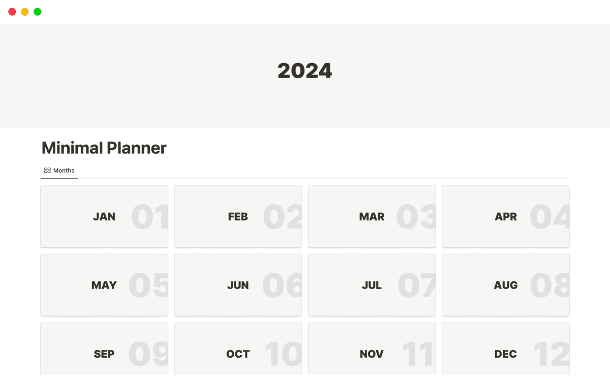 Monthly Planner Template Notion Marketplace