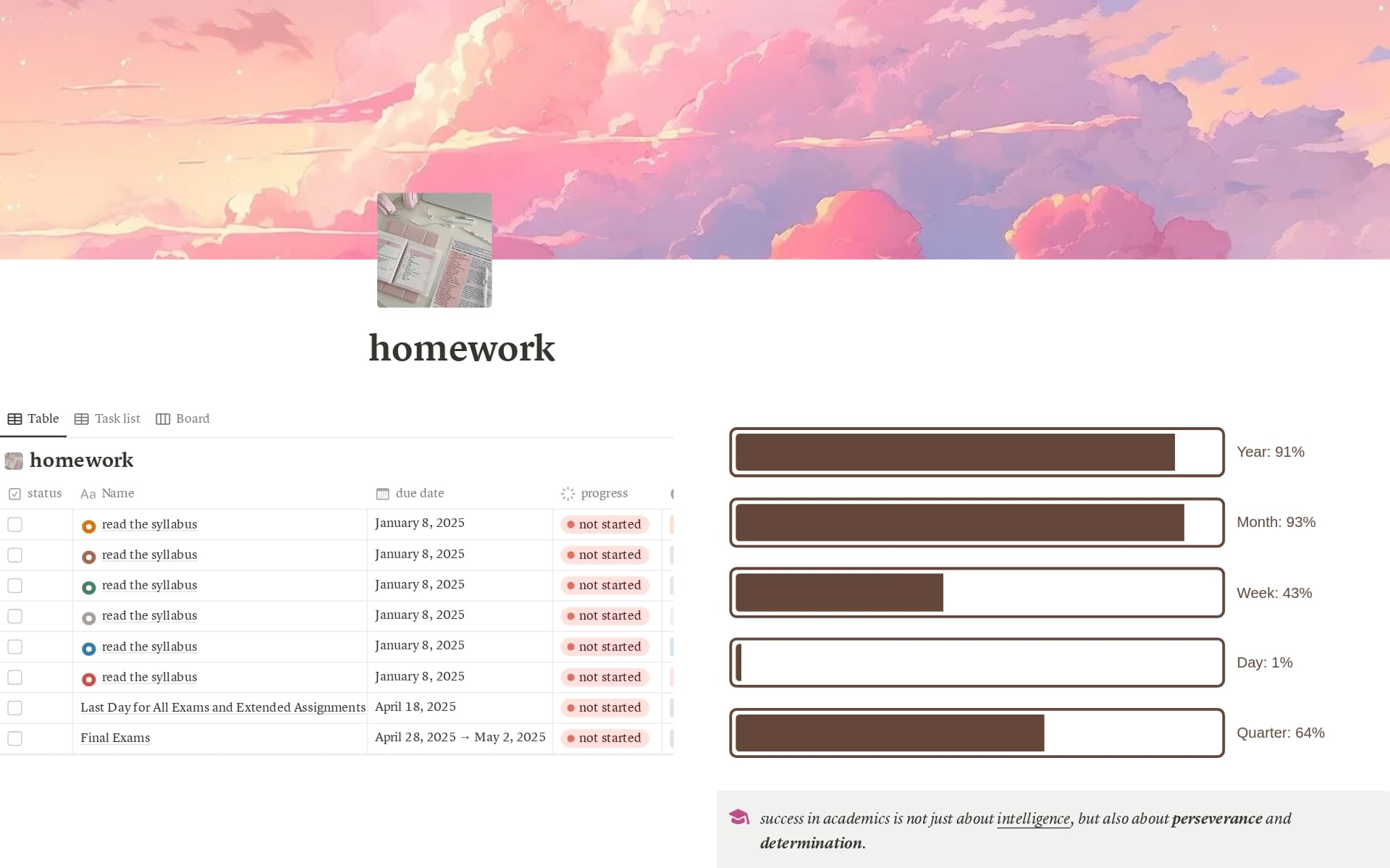 Homework Tracker Template Notion Marketplace homework-tracker-template-notion-marketplace