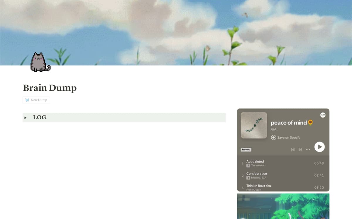 Brain Dump Template Notion Marketplace
