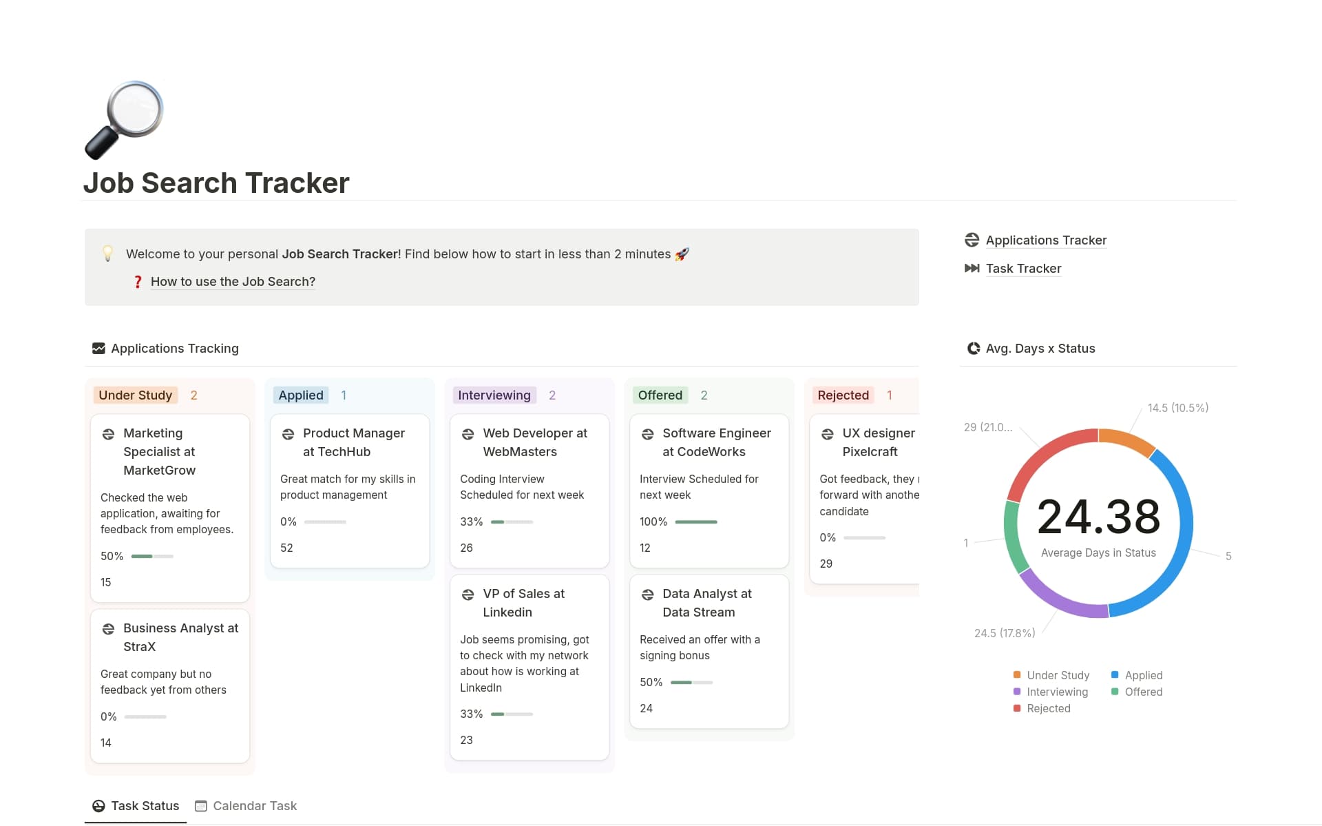 Best Job Application Tracking Templates from Notion Notion Marketplace