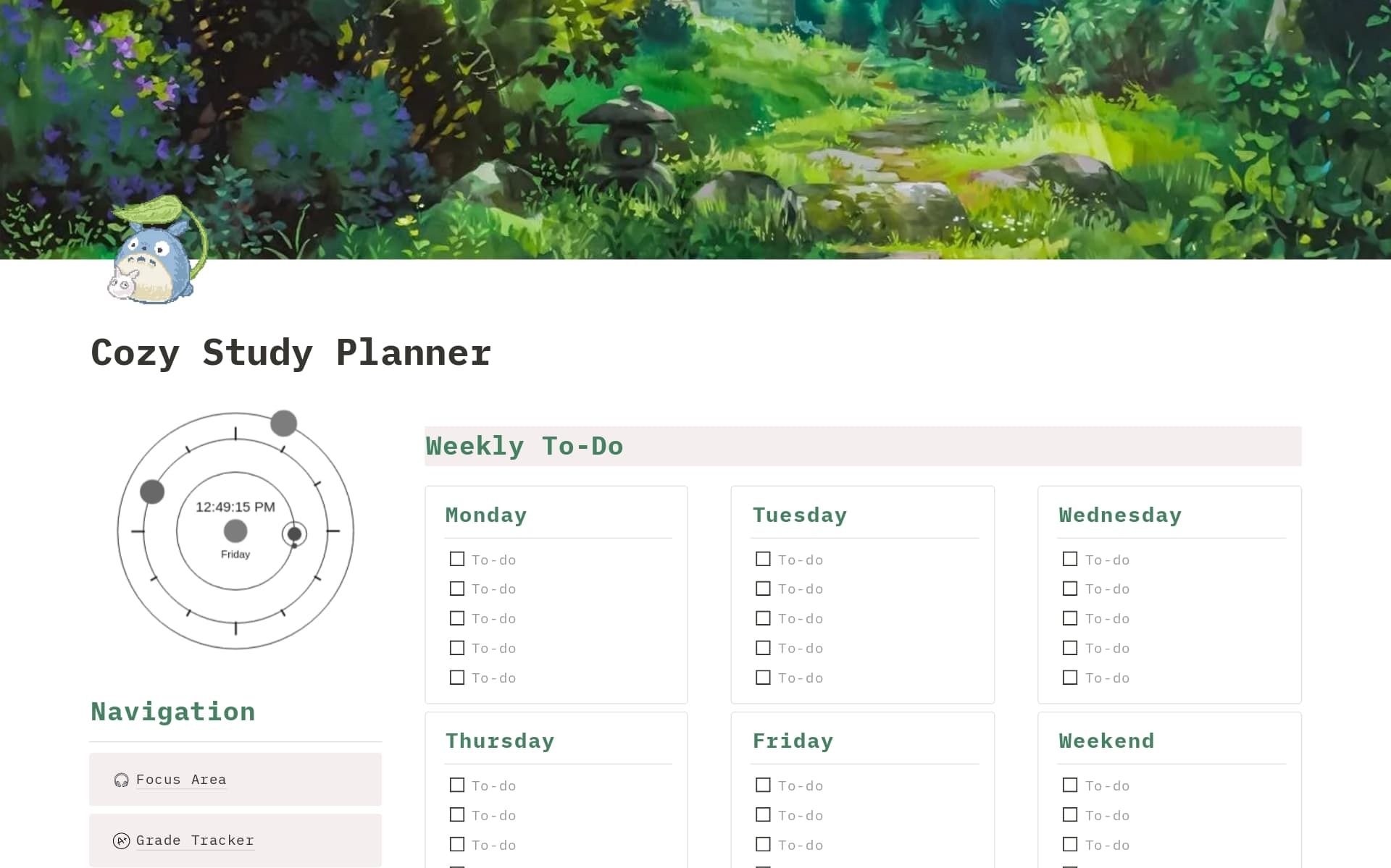 the simple plan (your study planner) Template | Notion Marketplace