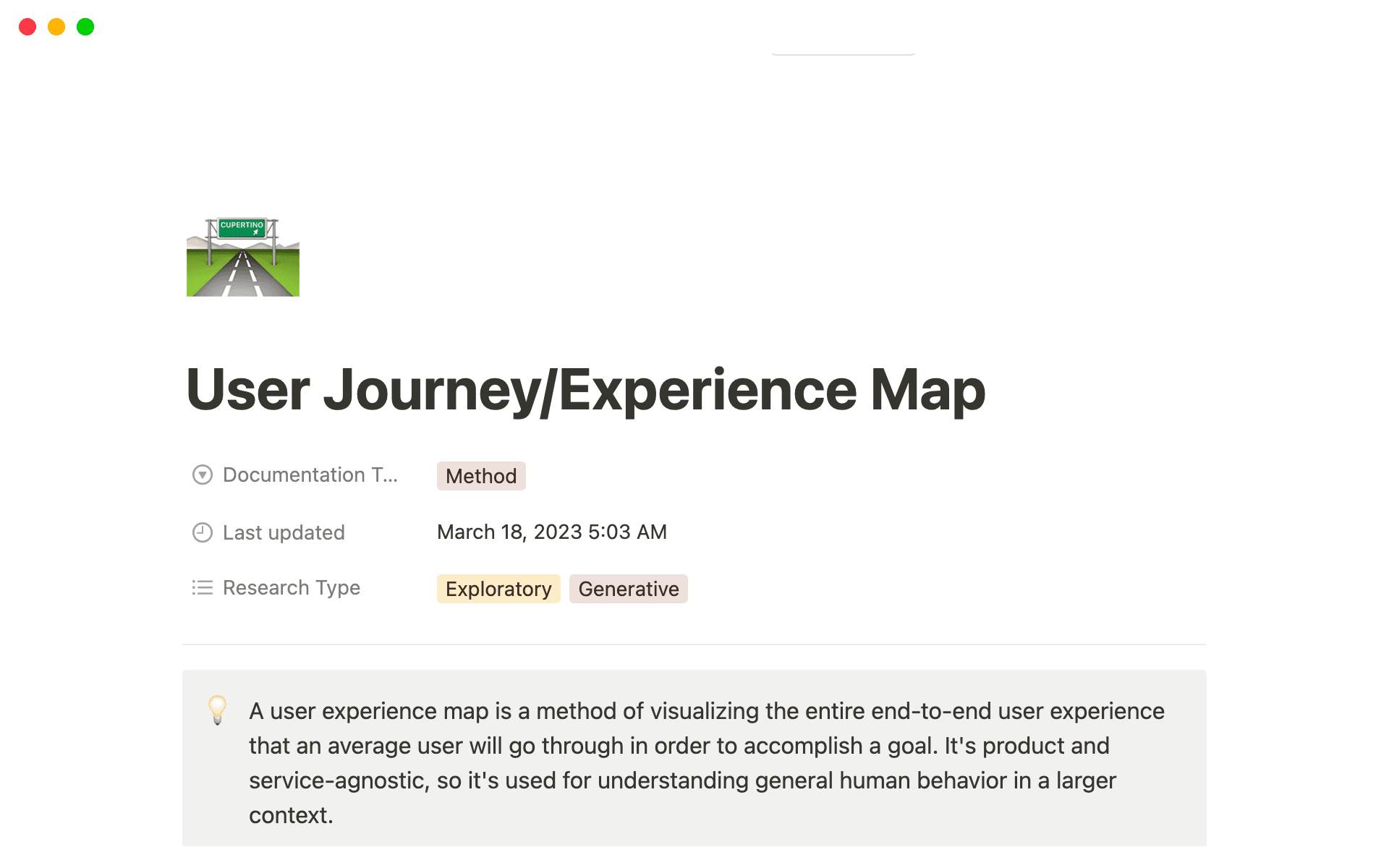 User Journey/Experience Map Template Template by Odette Jansen | Notion ...
