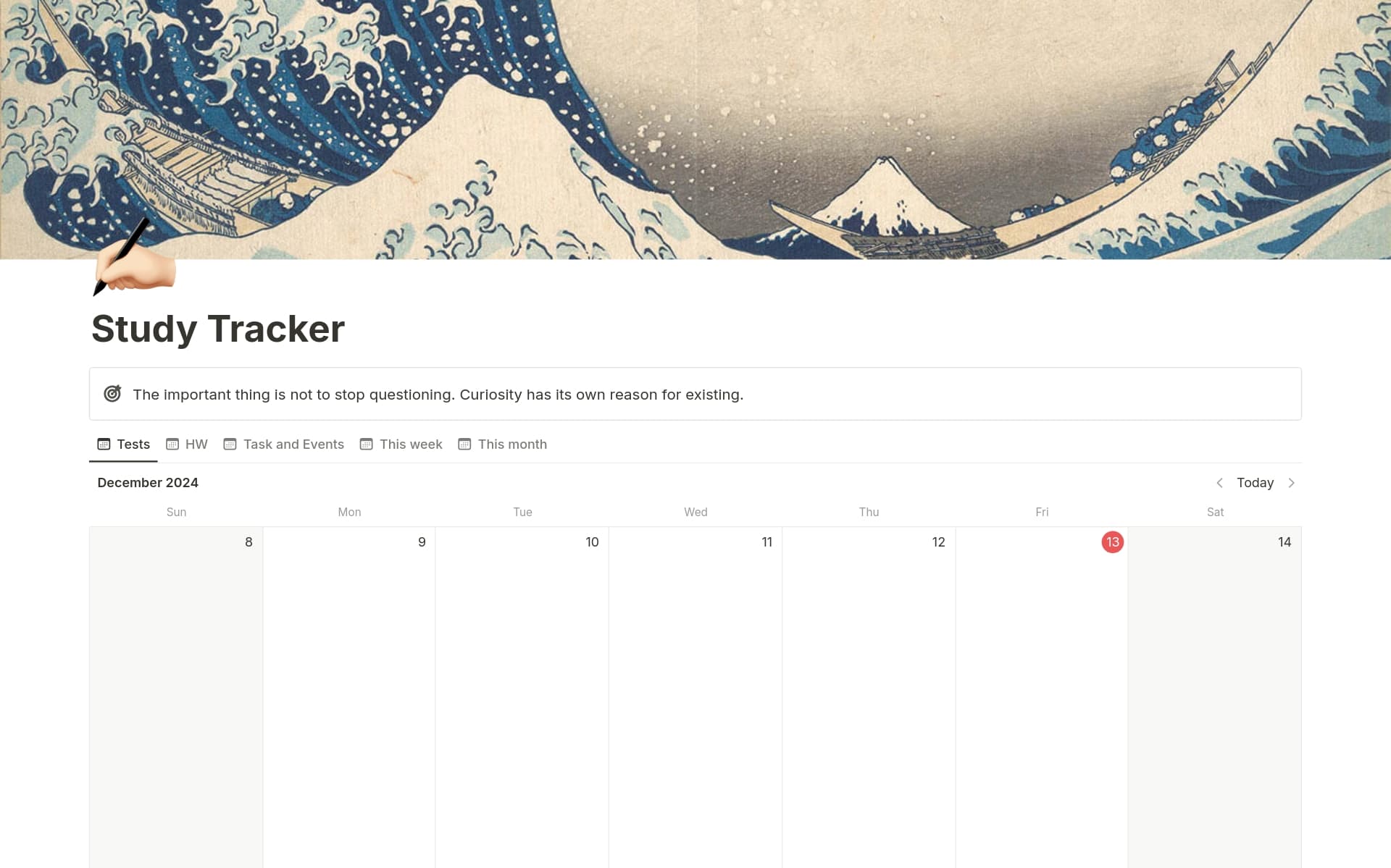 Study Tracker Template | Notion Marketplace