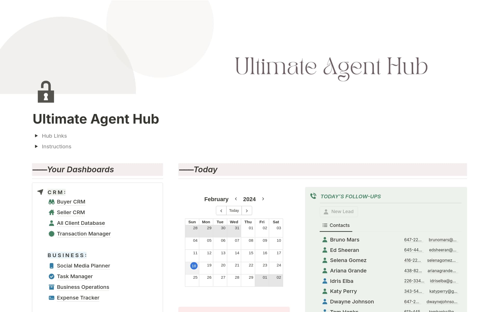 Real Estate Dashboard CRM Template Notion Marketplace real-estate-dashboard-crm-template-notion-marketplace