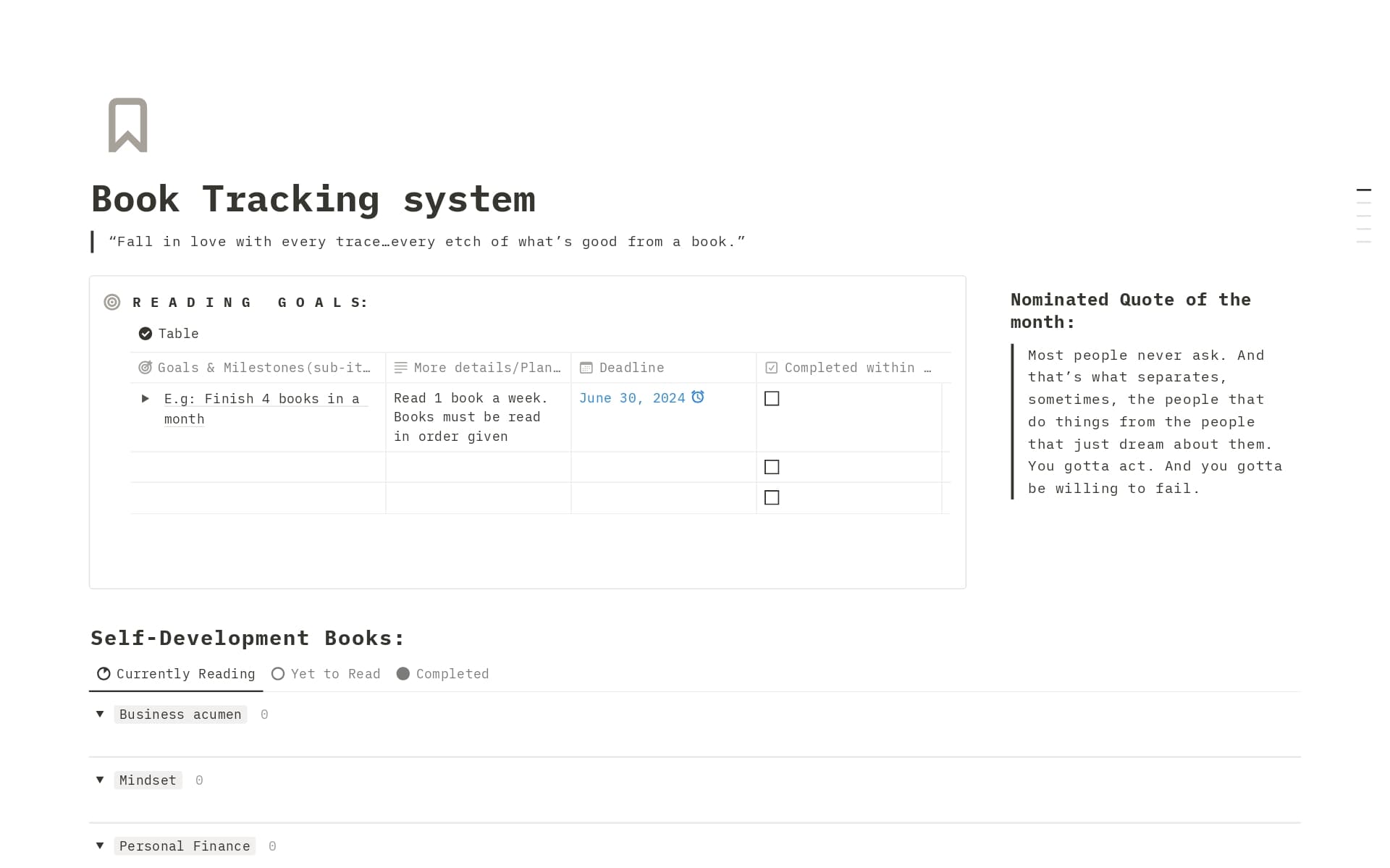 Ultimate book tracking system Template | Notion Marketplace