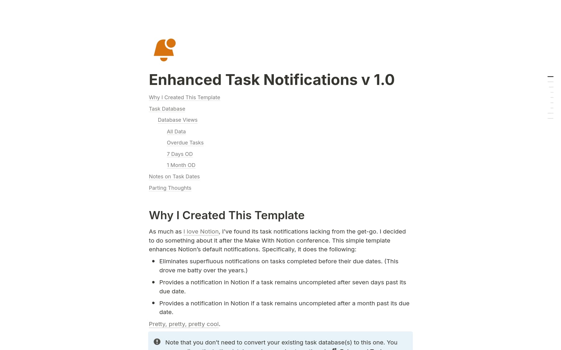 Enhanced Task Notifications Template | Notion Marketplace