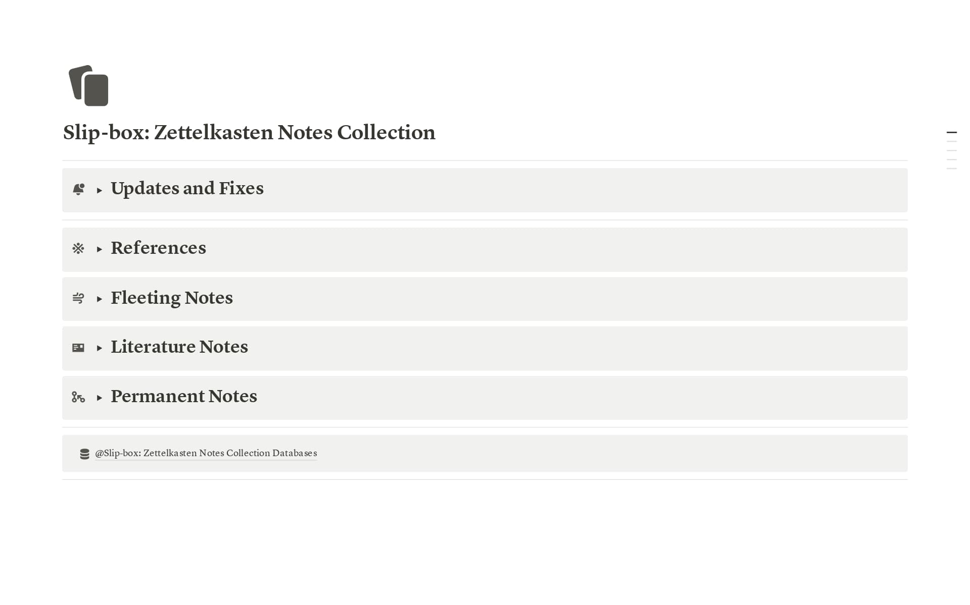Slip-box: Zettelkasten Notes Collection Template | Notion Marketplace