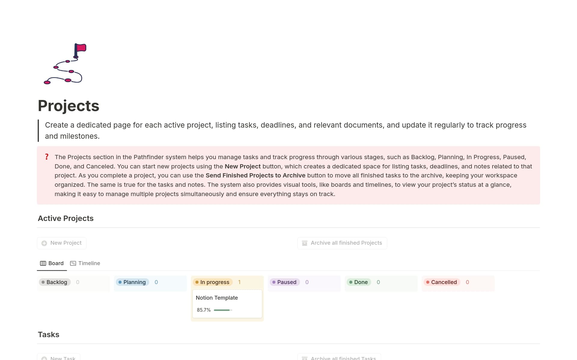 Pathfinder Template | Notion Marketplace