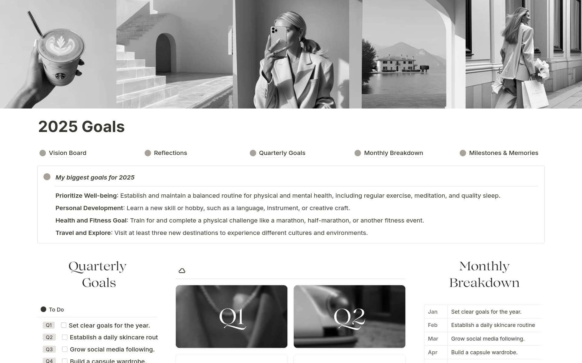 Goal Planner And Tracker Template Notion Marketplace