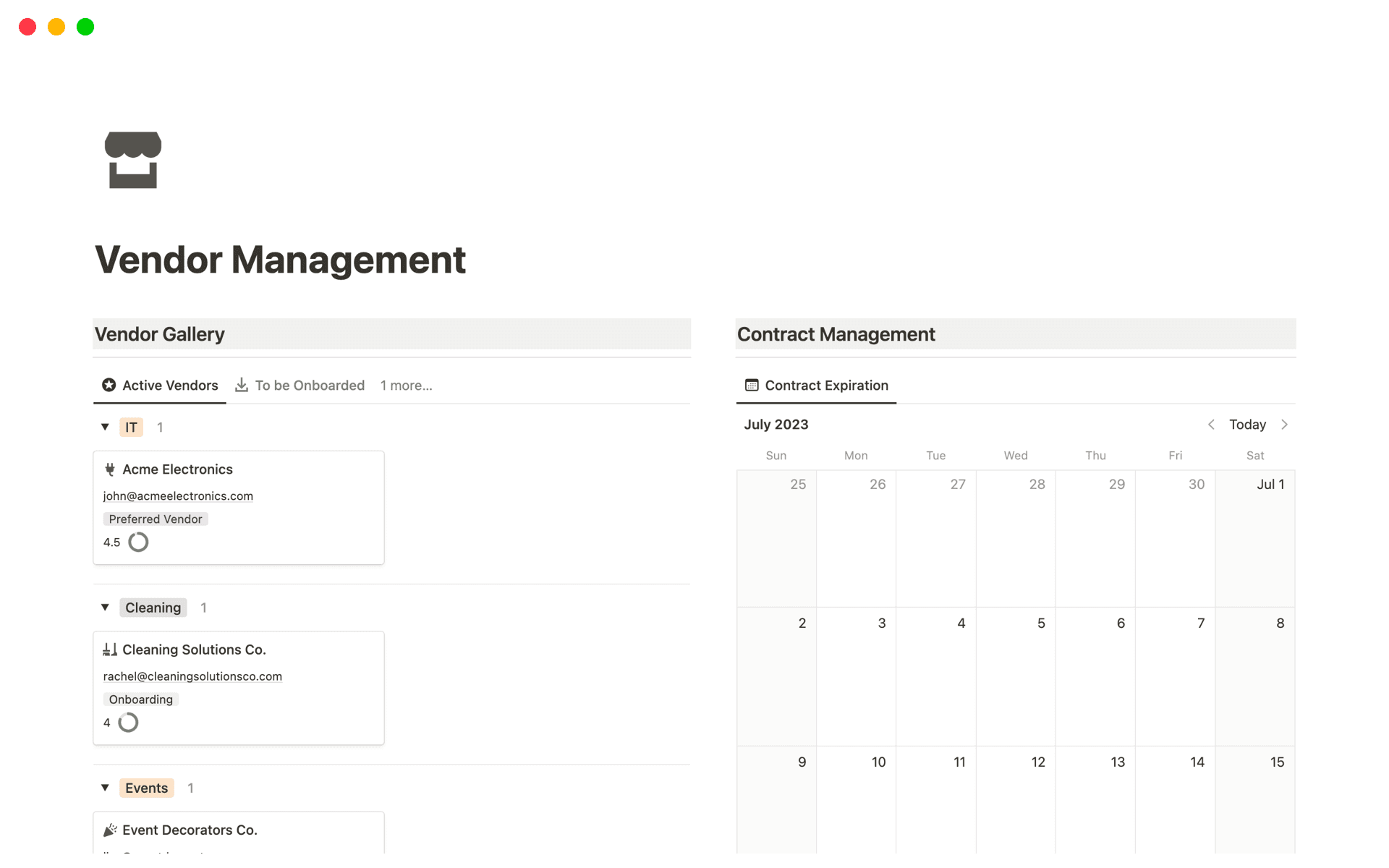 Vendor Management System Template by Triz | Notion Marketplace