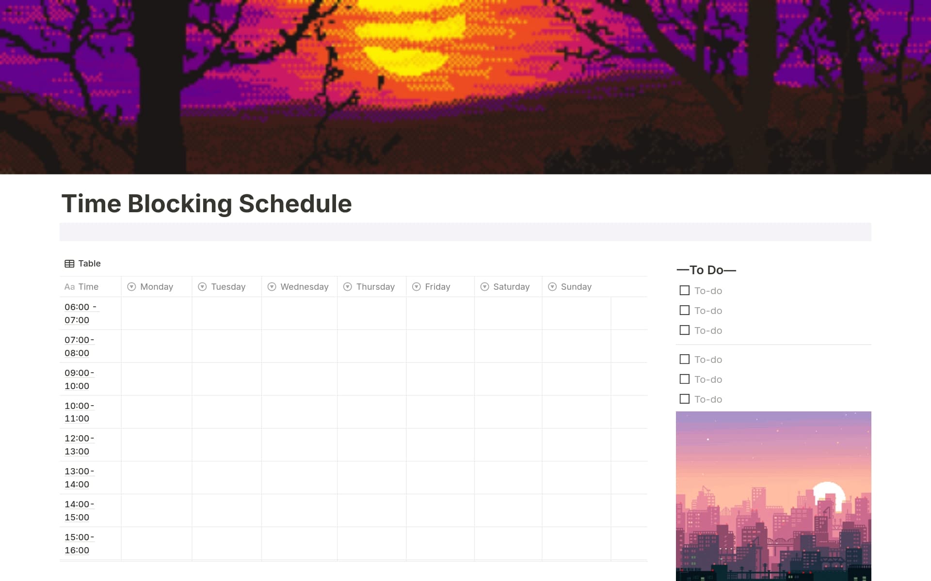 Schedule Template Notion Marketplace Schedule template notion marketplace