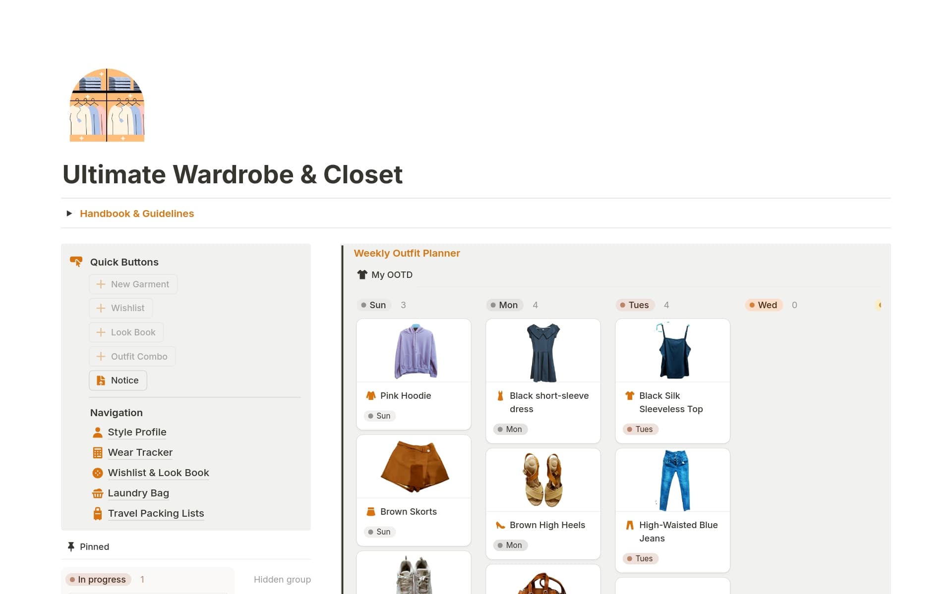 Ultimate Wardrobe & Closet Management Template | Notion Marketplace