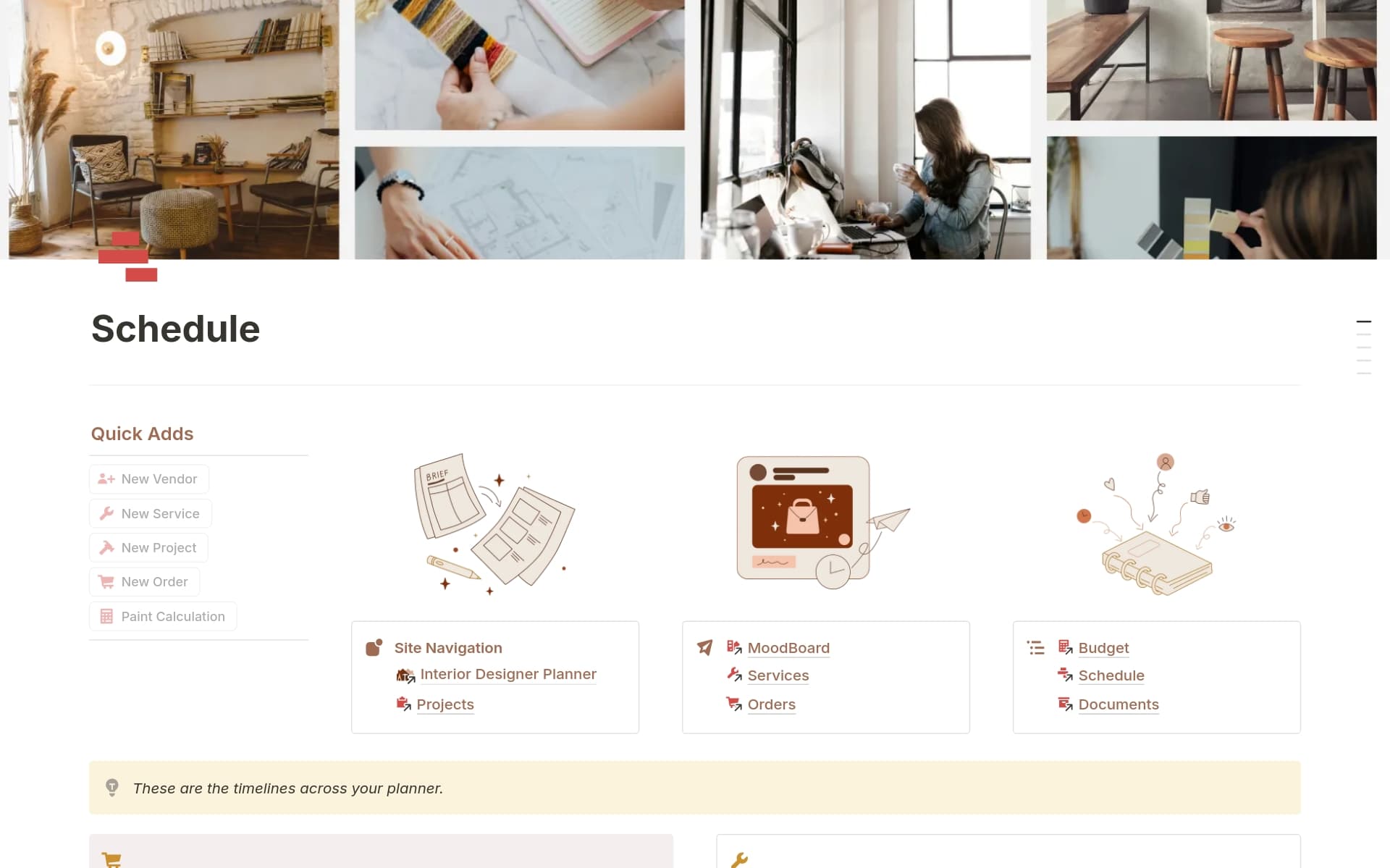 Interior Design Project Manager Template | Notion Marketplace