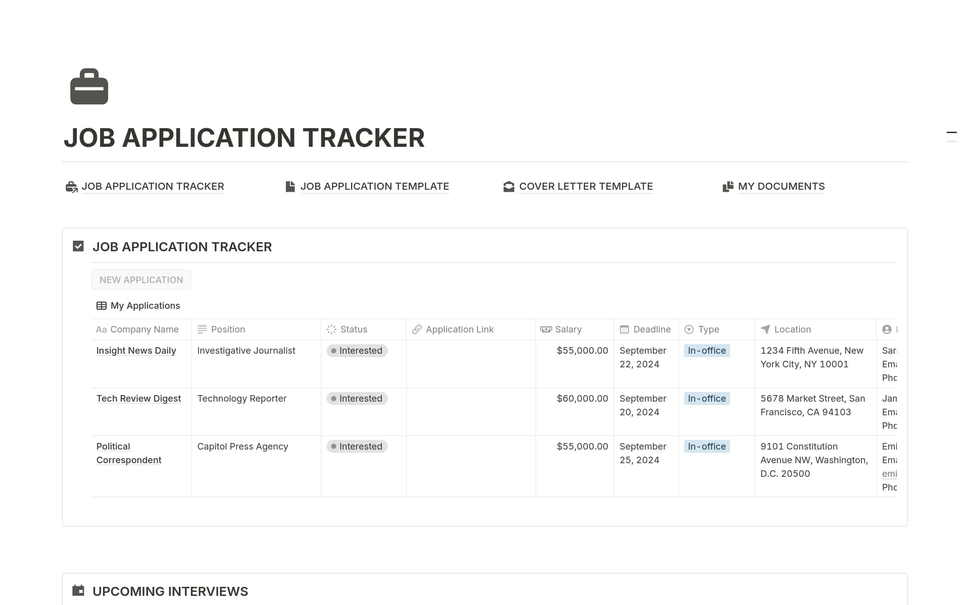 Job Application Tracker Template by SELFSET | Notion Marketplace