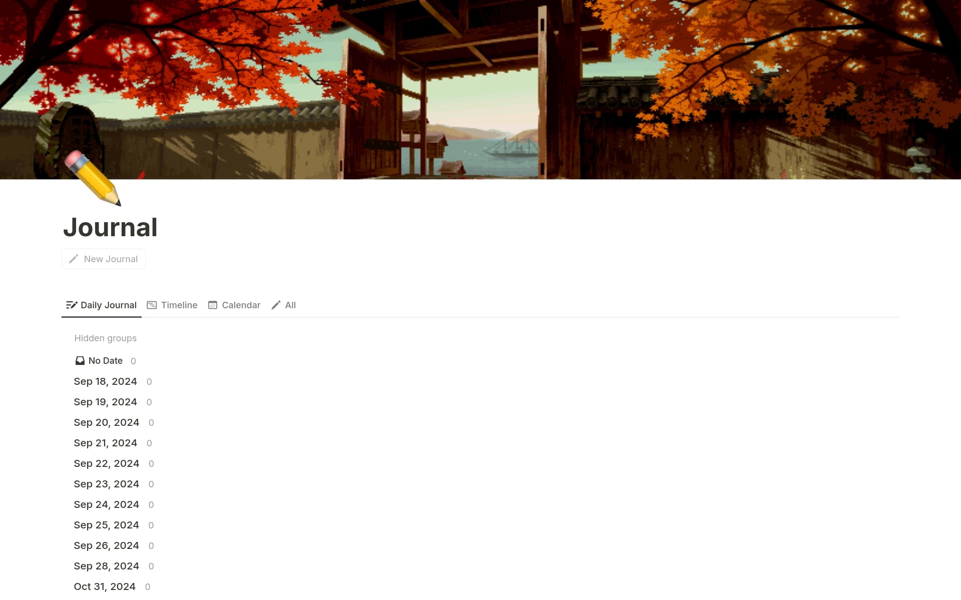 Journal Template by James Alkema | Notion Marketplace