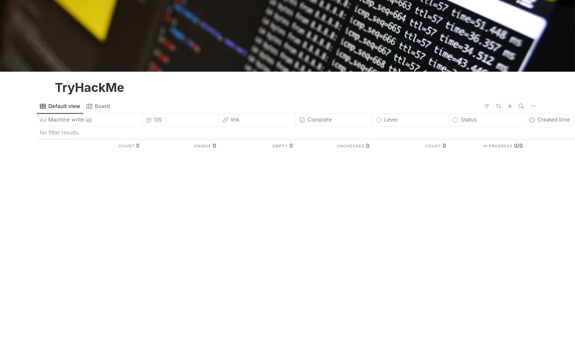 Tryhackme Room TryHackMe Template by Dfaults | Notion Marketplace