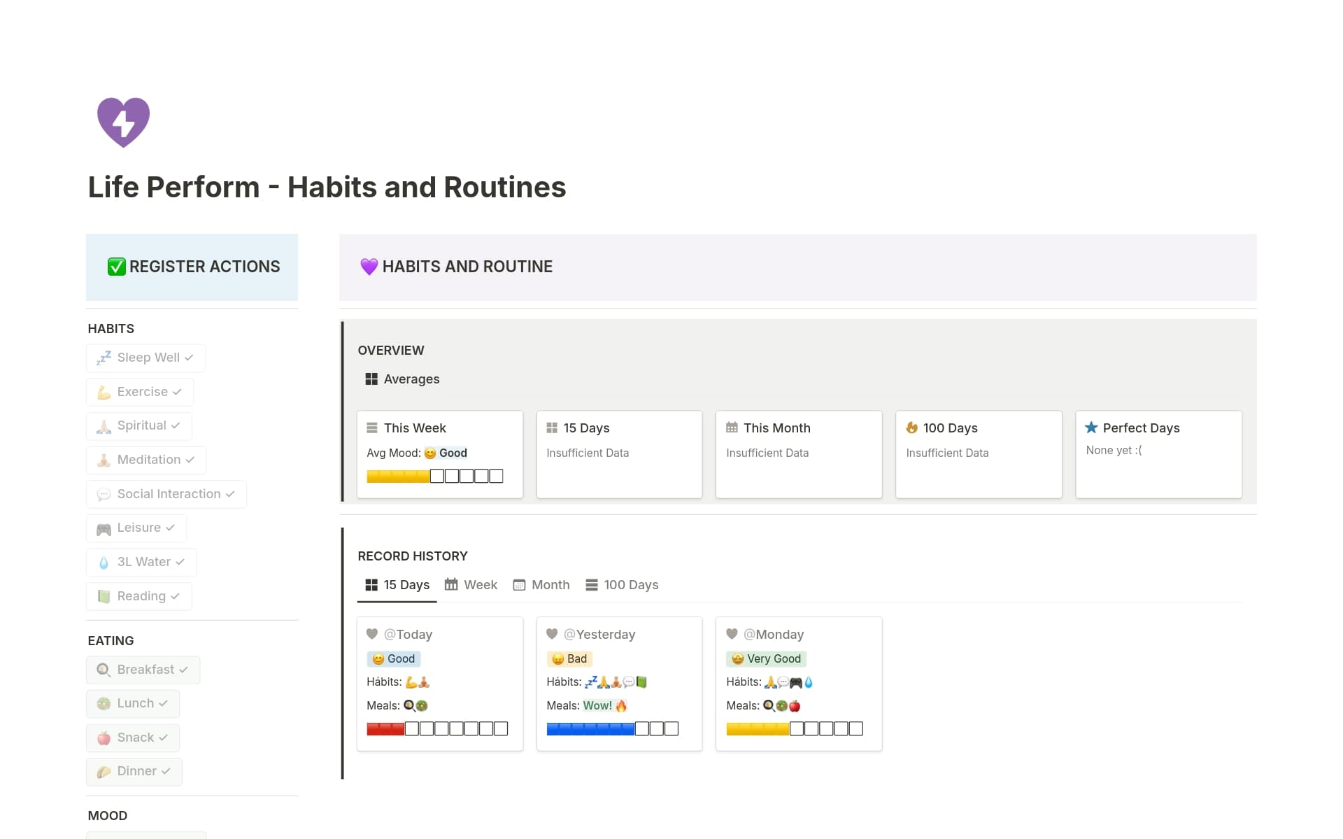 Top 10 Free Daily Routine Templates | Notion Template Marketplace