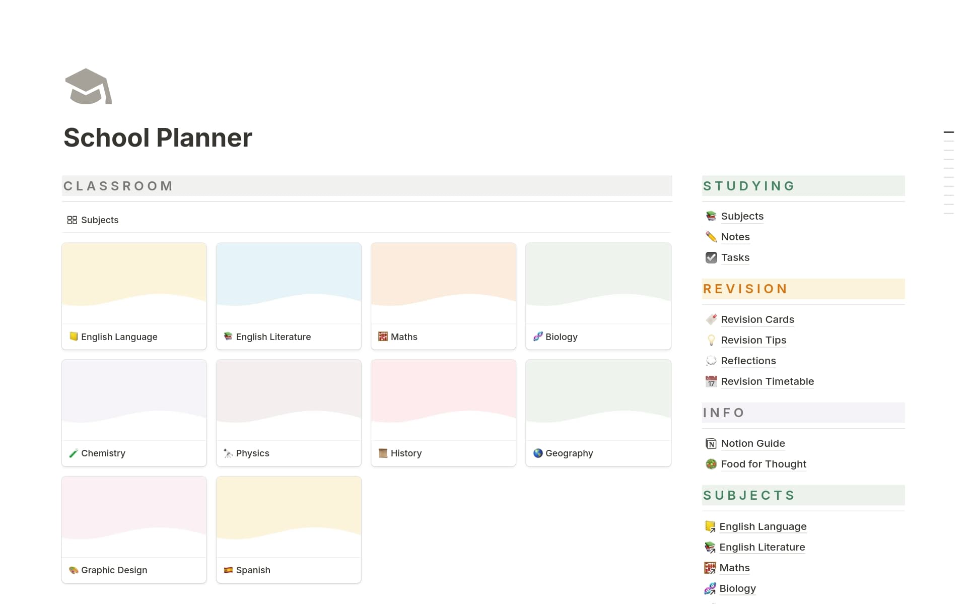 Student Revision Tool Template by Mr. Notion Templates | Notion Marketplace