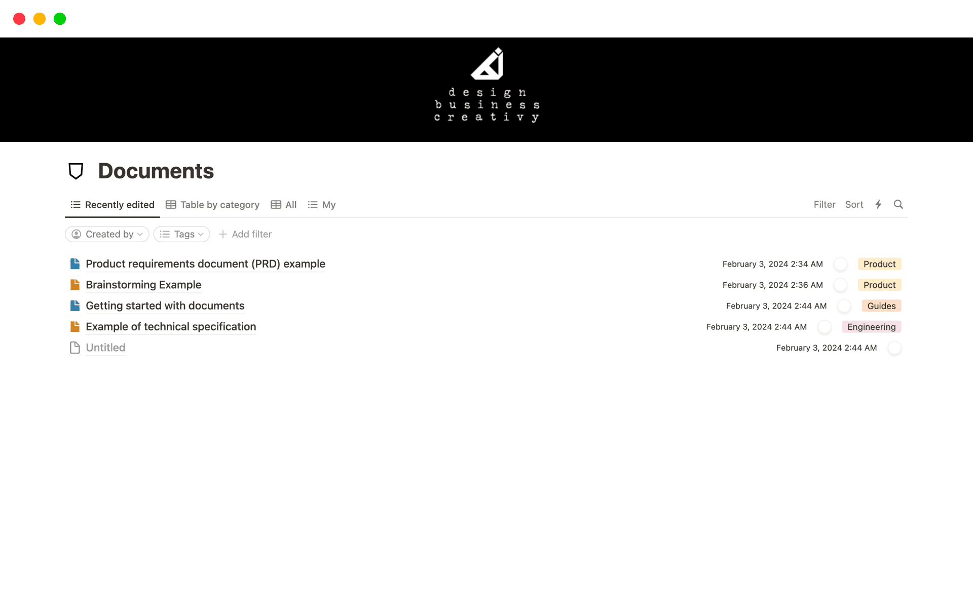 Documents for Designers Template | Notion Marketplace