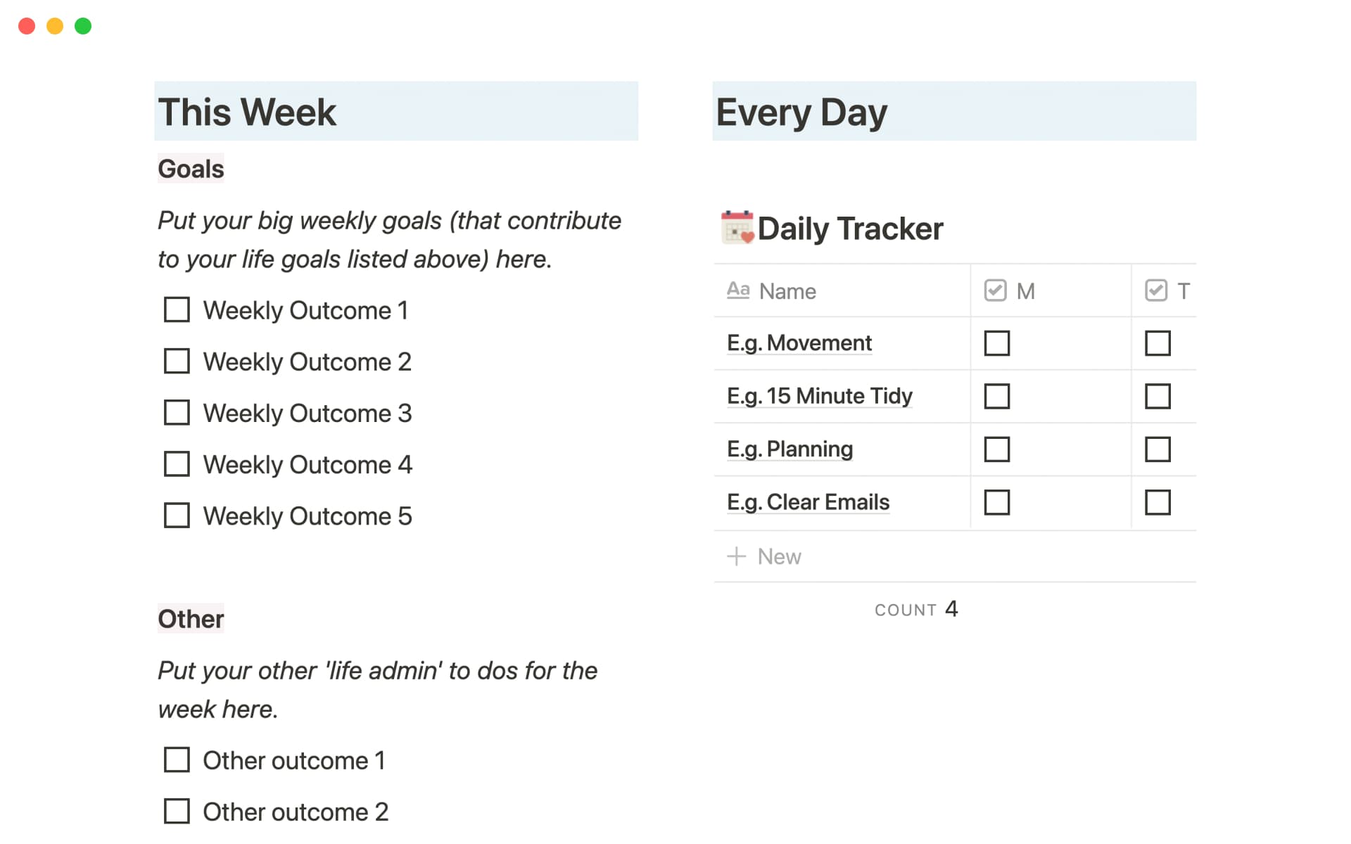 Life Dashboard Examples Life dashboard Template by MuchelleB | Notion Marketplace