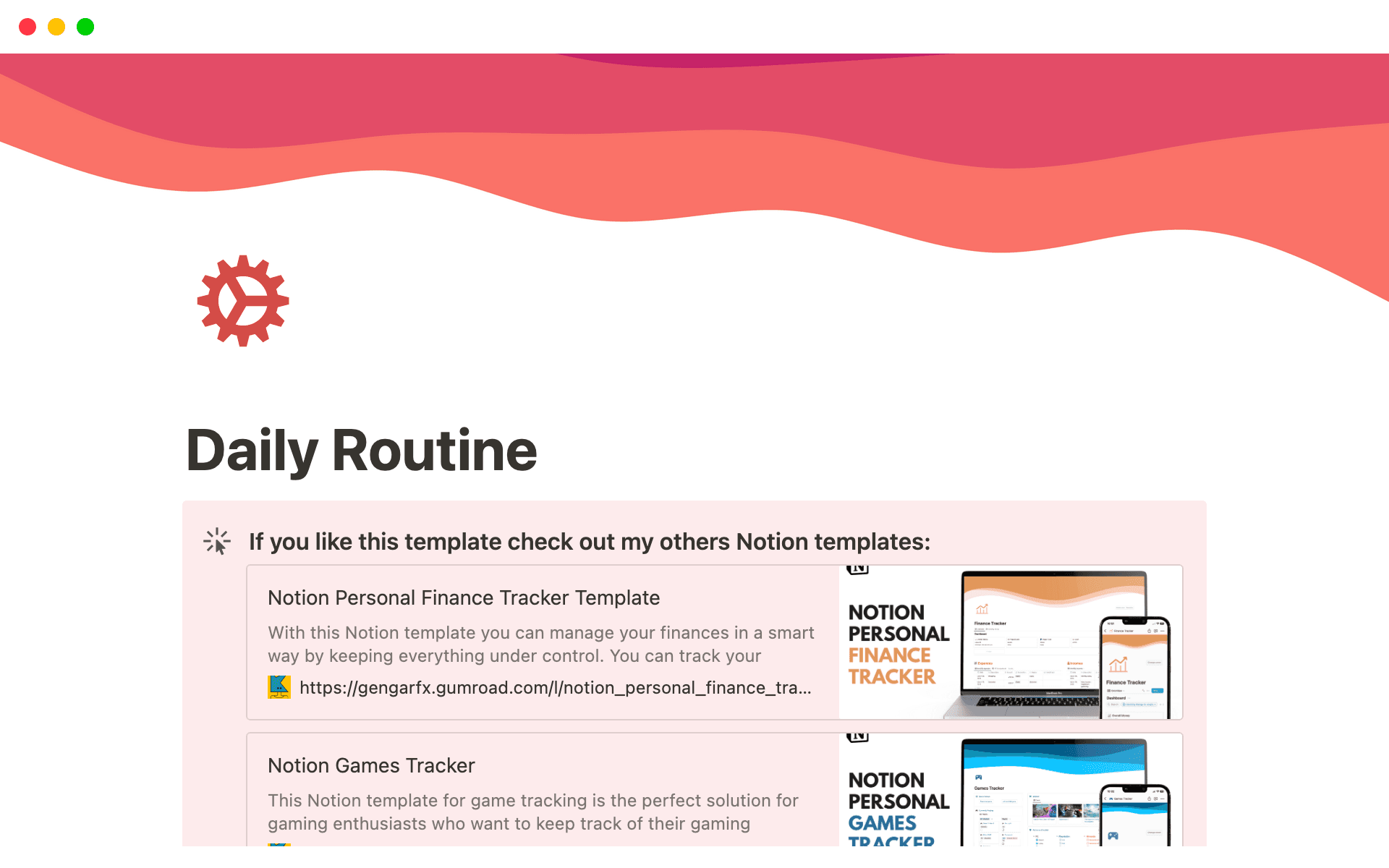 Top 10 Free Daily Routine Templates | Notion Template Marketplace