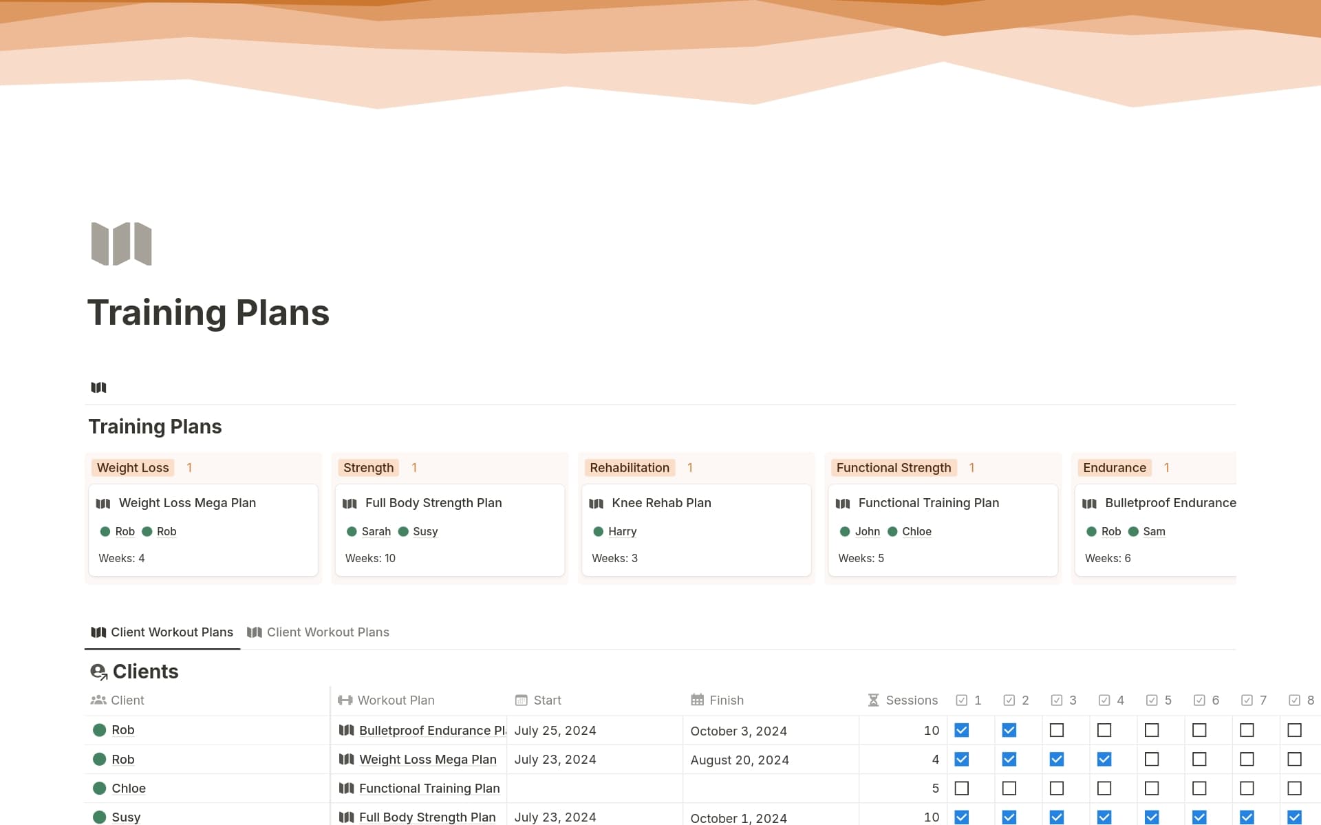 Personal Trainer OS PRO COACH Template by Harrison Notion Marketplace